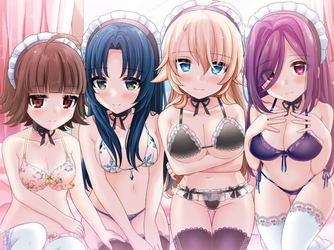 ハーレムオナサポ 4人のメイドにオナサポしてもらえるバイノーラル〜冬、静華、シャルロッテ、梢〜