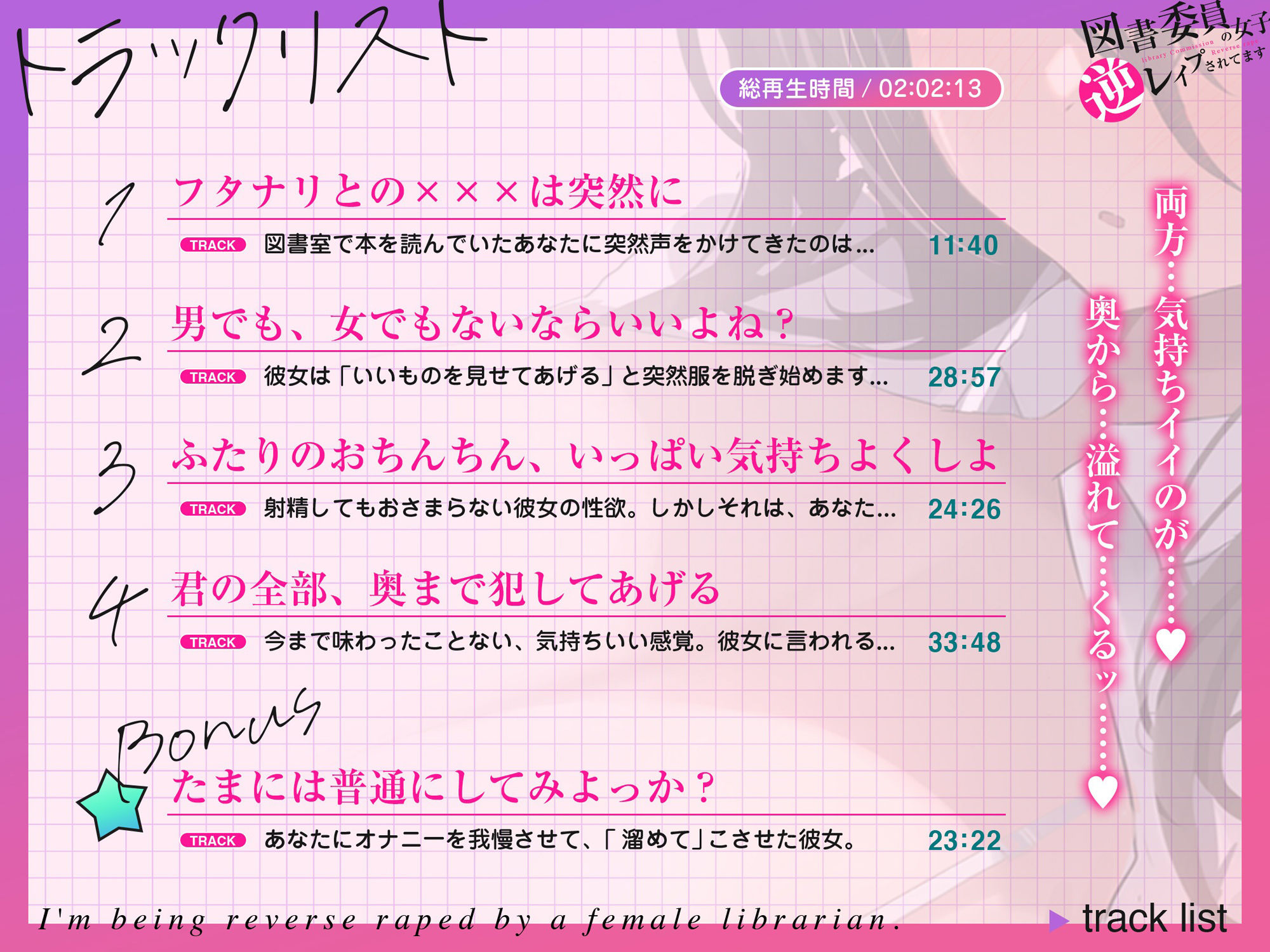 ？フタナリ少女？図書委員の女子に逆レ●プされてます