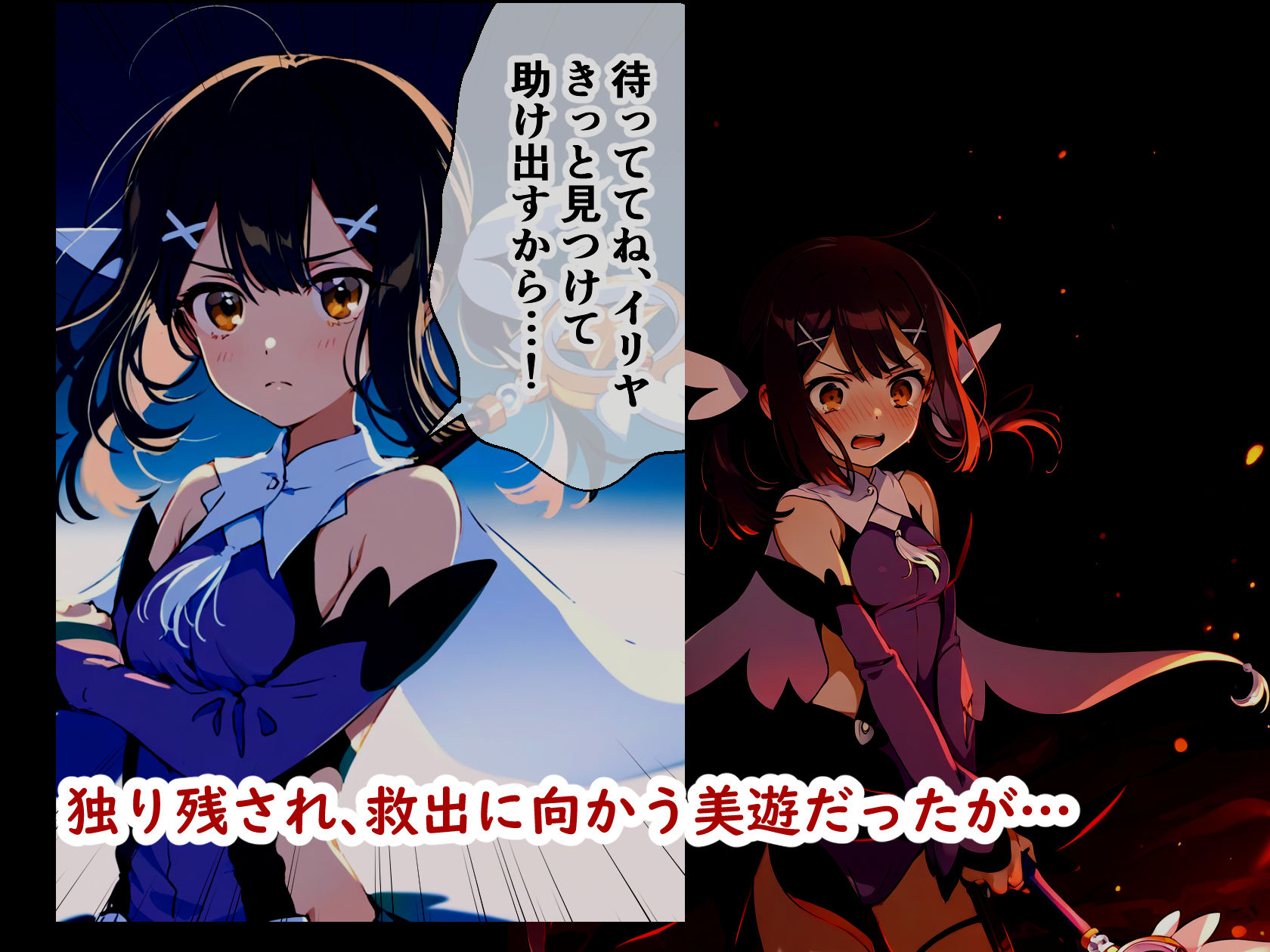 魔法少女の敗北 〜イリヤと美遊が快楽を知り、異世界で魔物の子種を受精するまで〜