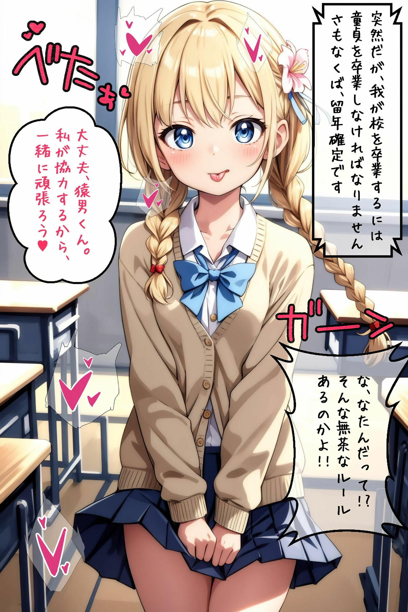 童貞だと留年確定！？猿男くんの童貞卒業物語！