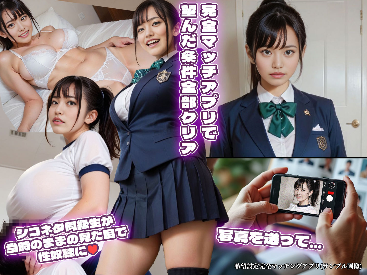 希望設定完全マッチングアプリ 卒業アルバムから召喚レズカップルと妊活ハーレム編