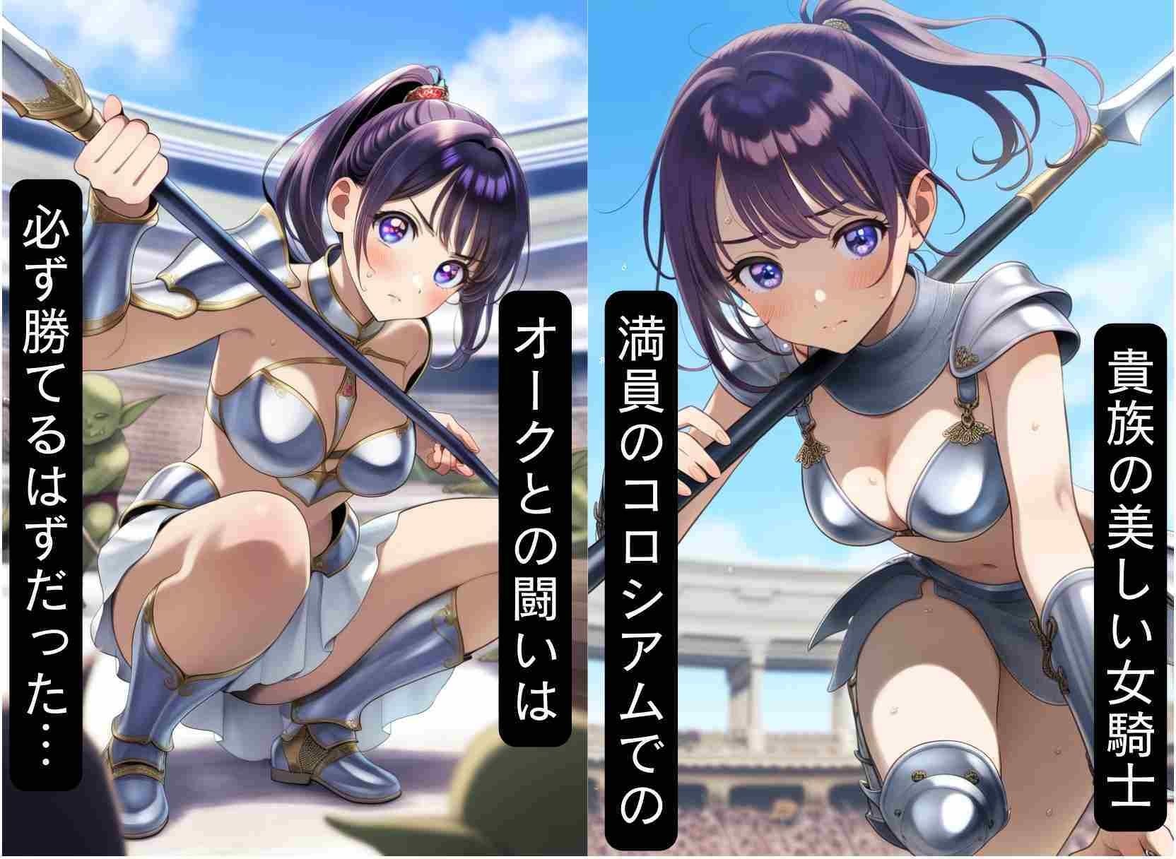 異世界巨乳女騎士が、闘技場でゴブリンに敗北異種姦セックス