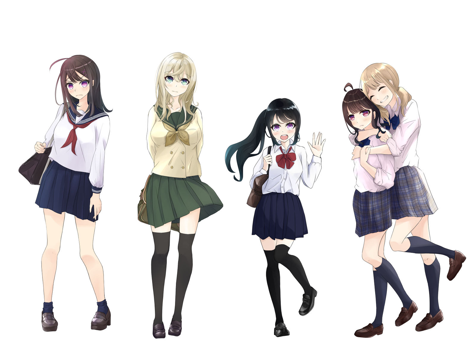 制服で縛られておもちゃ責め