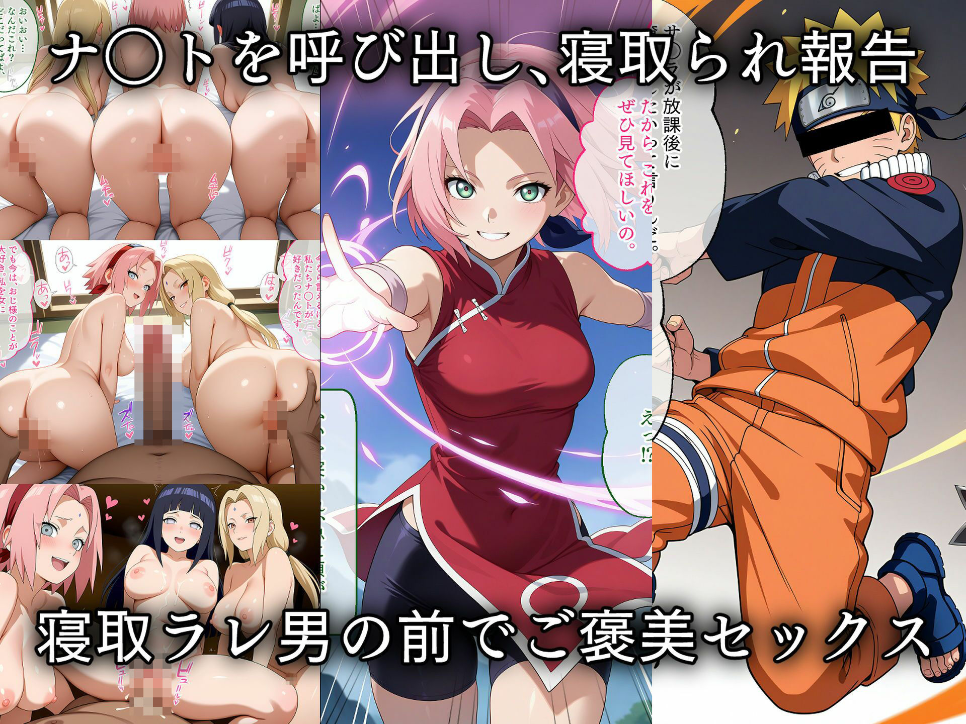 寝取られた忍び達〜催〇アプリで種付け完了