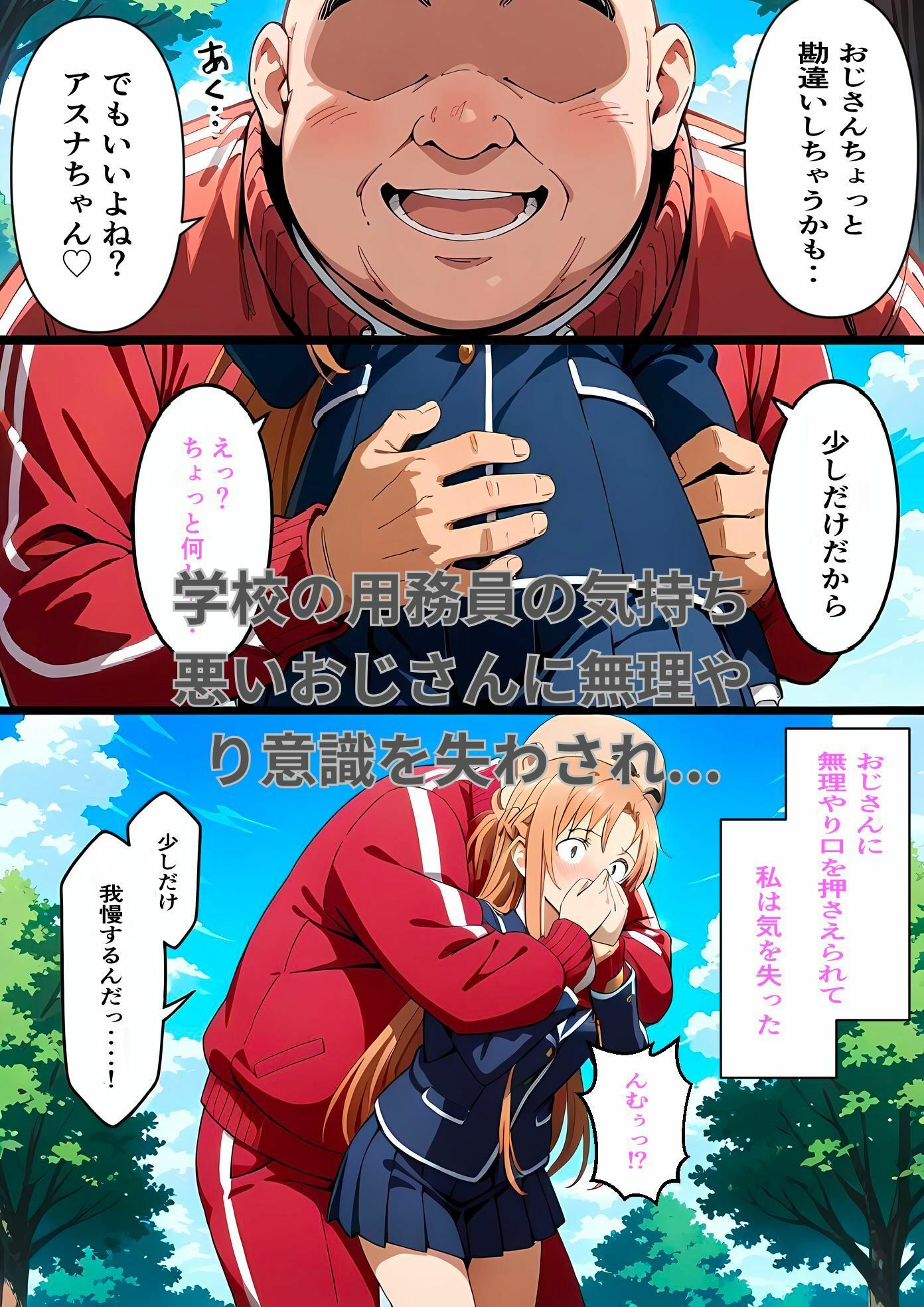 きもおじさんにペットにされて寝取られた結城明日奈