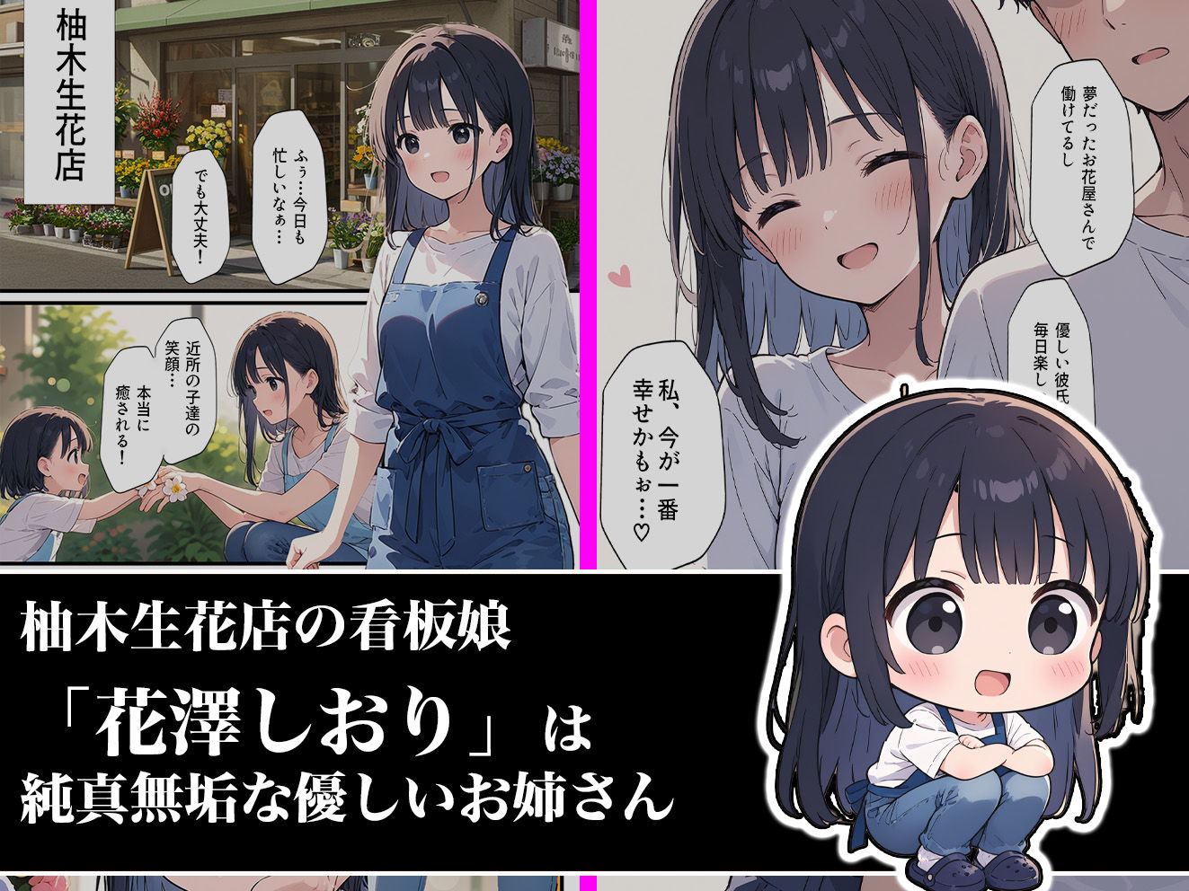 花屋の看板娘がオーナーに寝取られちゃう話