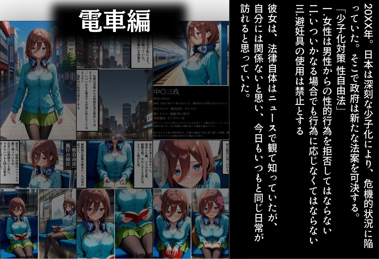 【中〇三玖編】泣き叫んでも終わらない種付け