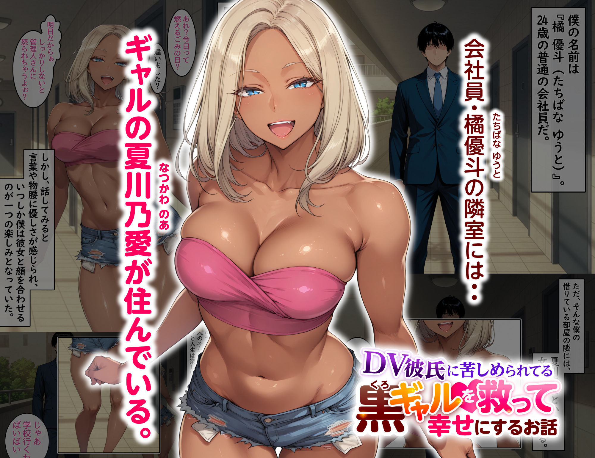 DV彼氏に苦しめられてる黒ギャルを救って幸せにするお話
