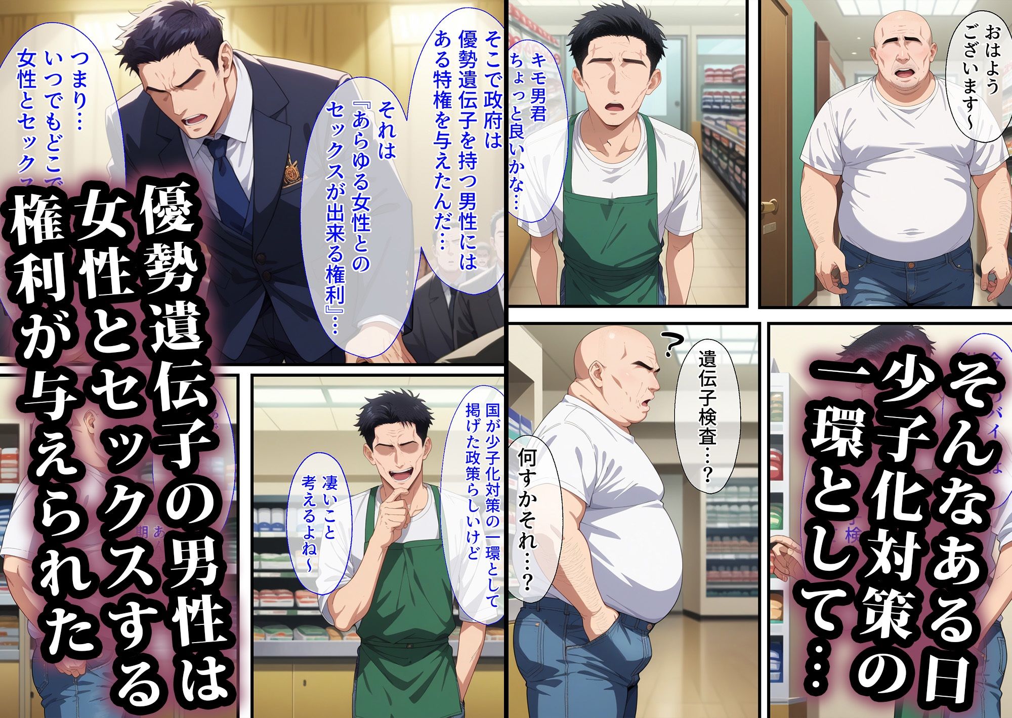 少子化対策で最強遺伝子のキモおじが種付けした結果〜高飛車な女編