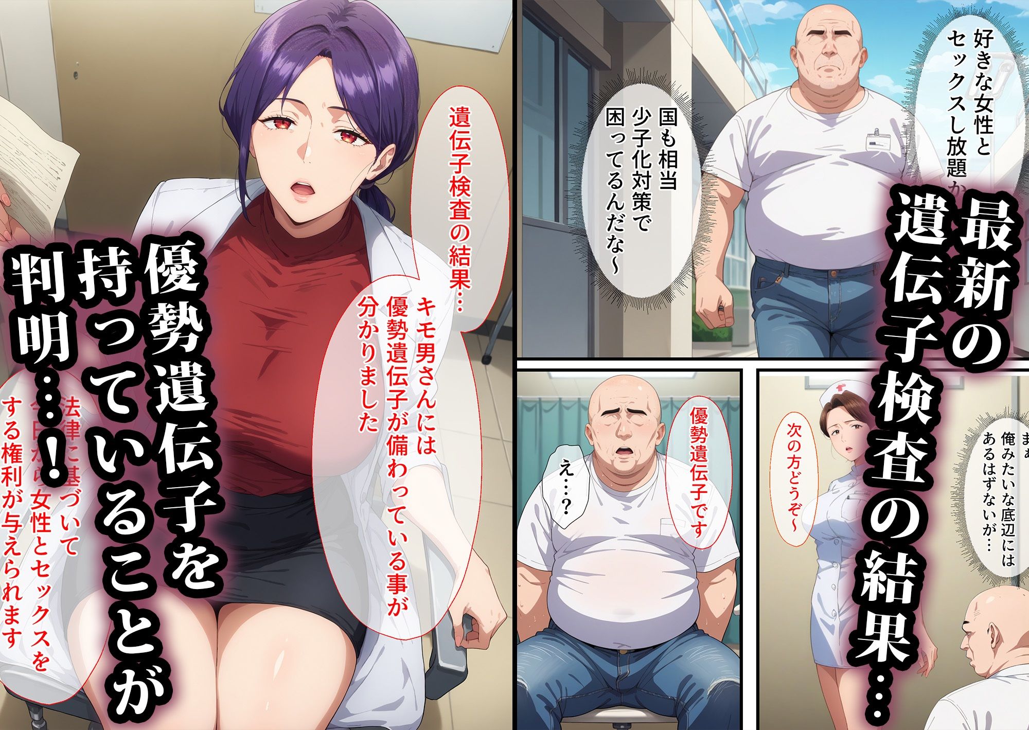 少子化対策で最強遺伝子のキモおじが種付けした結果〜高飛車な女編