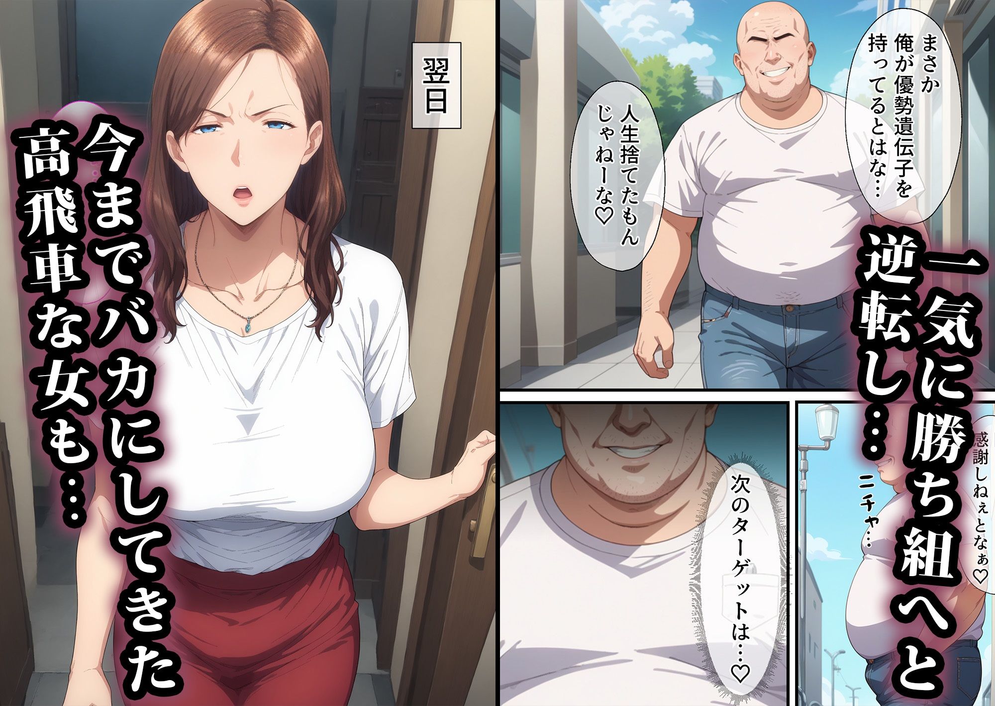 少子化対策で最強遺伝子のキモおじが種付けした結果〜高飛車な女編