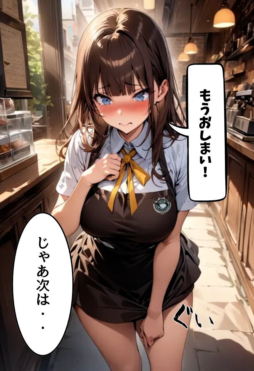 爆乳カフェ店員の淫乱裏メニュー