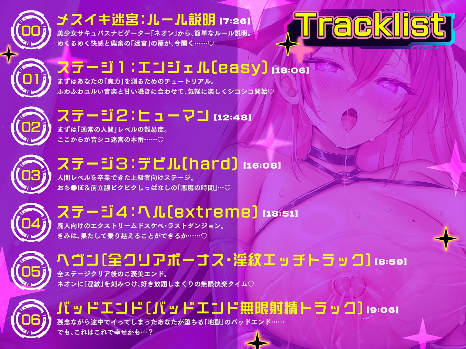 【オナサポ音ゲー】音シコ！メスイキ迷宮〜前立腺オナ感度までチートLV.アップしてしまう究極のシコゲー〜【動画ゲーム付き】
