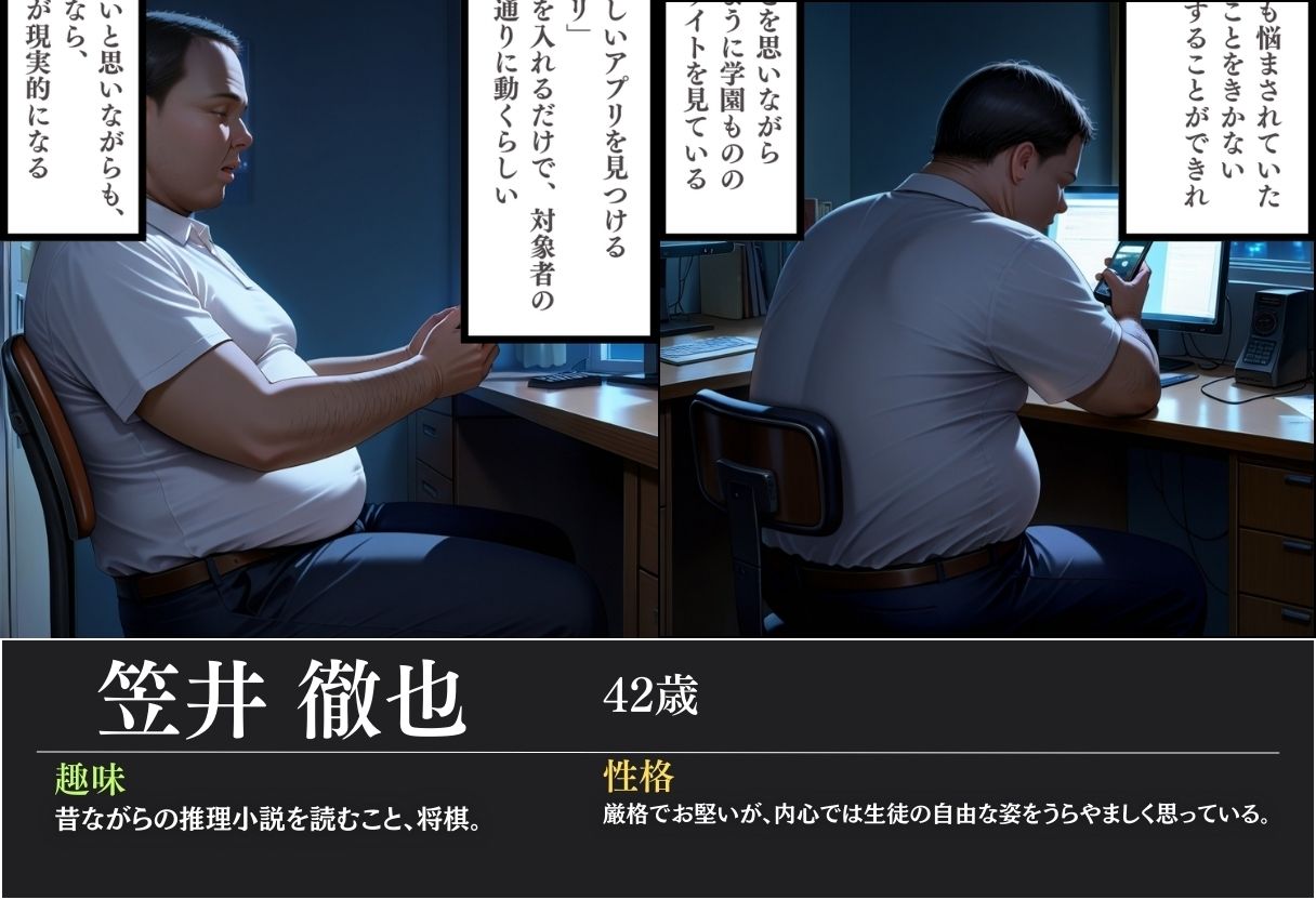 【全ページセリフ入り】催●アプリで生意気生徒に強●種付け