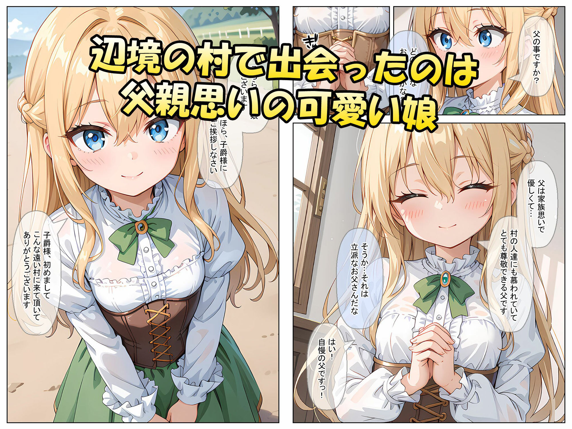 領主の息子が村長の娘の良心につけ込んでヤった！