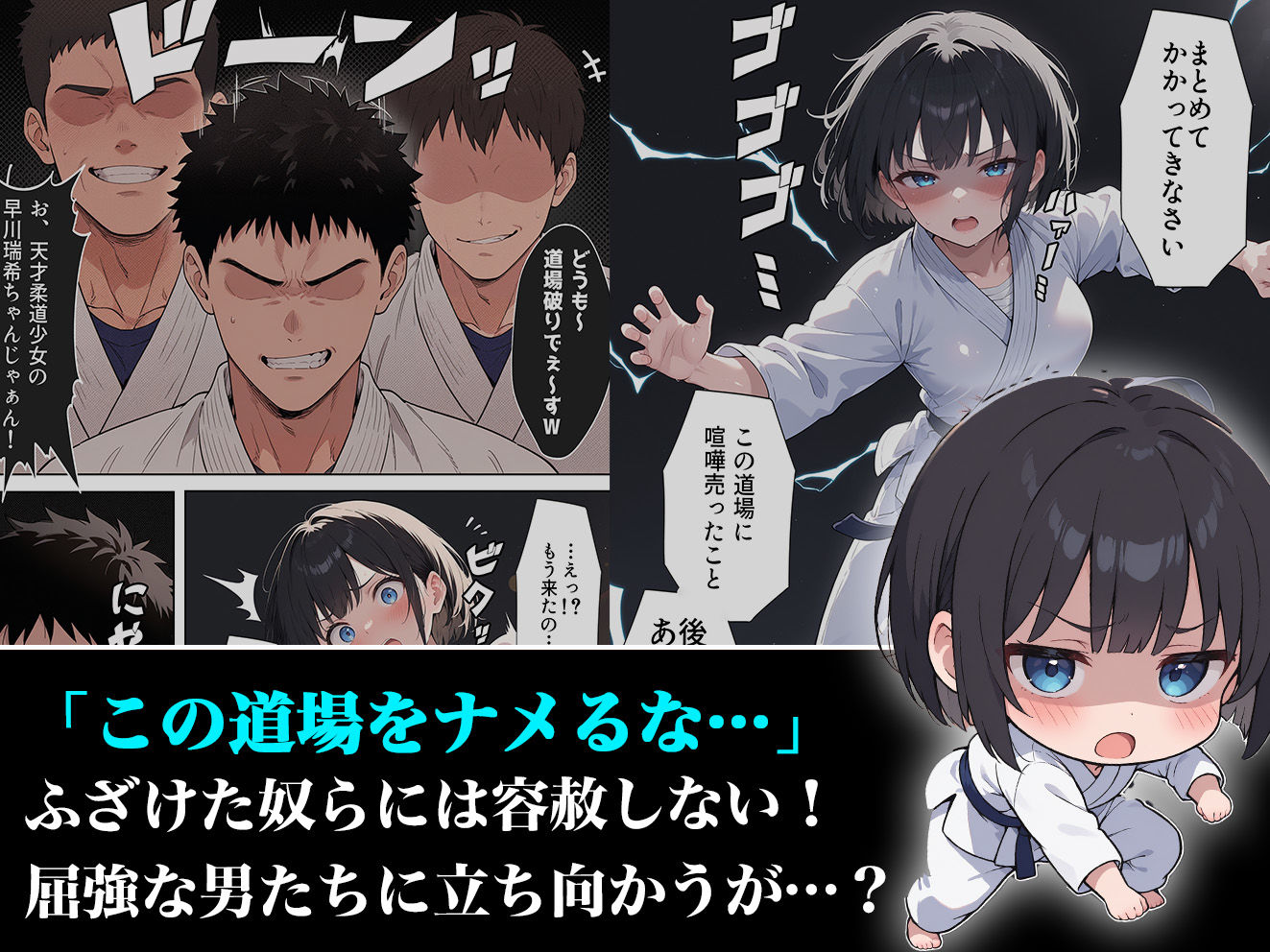 負けたら即中出しセックス 愛する道場を守るために道場破りに挑む天才柔道少女の話