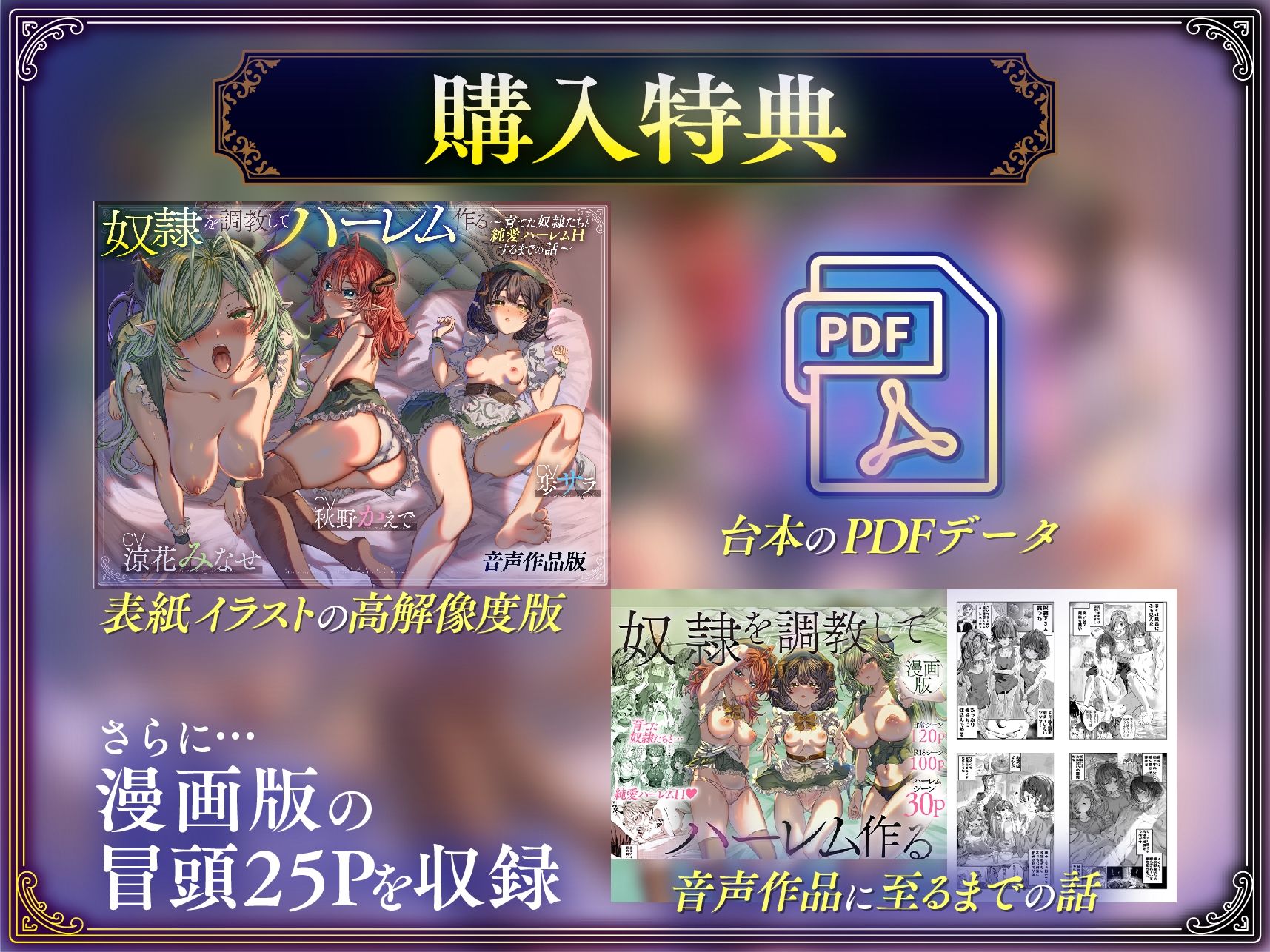 奴○を調教してハーレム作る〜育てた奴○たちと純愛ハーレムHするまでの話〜【音声版】