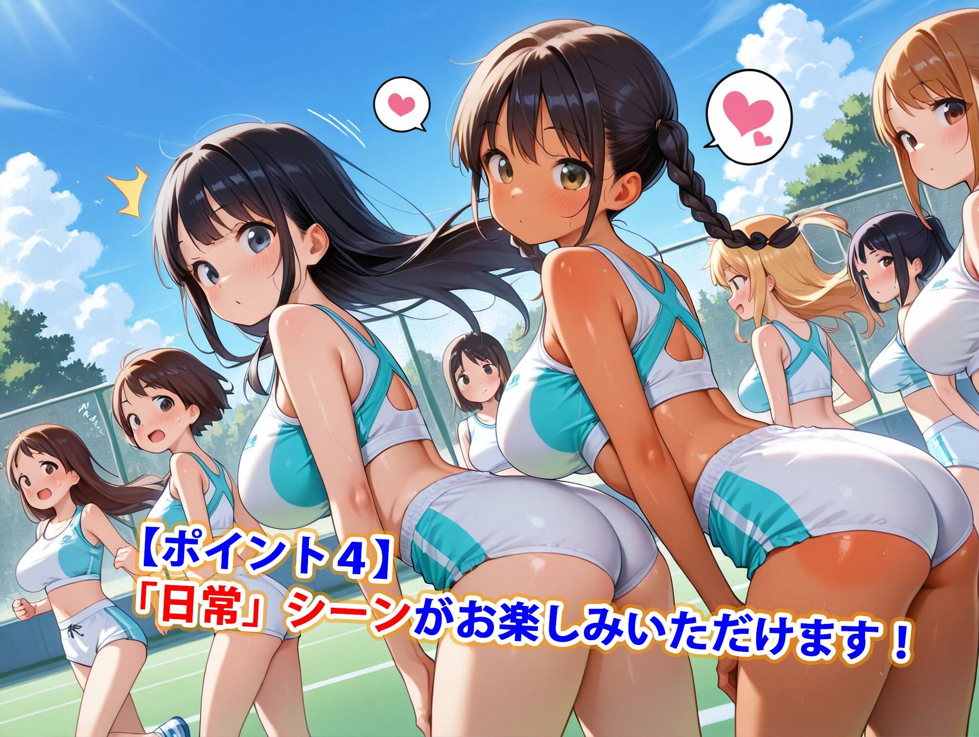 真巨乳ハーレム学園陸上部のスポーツ少女編