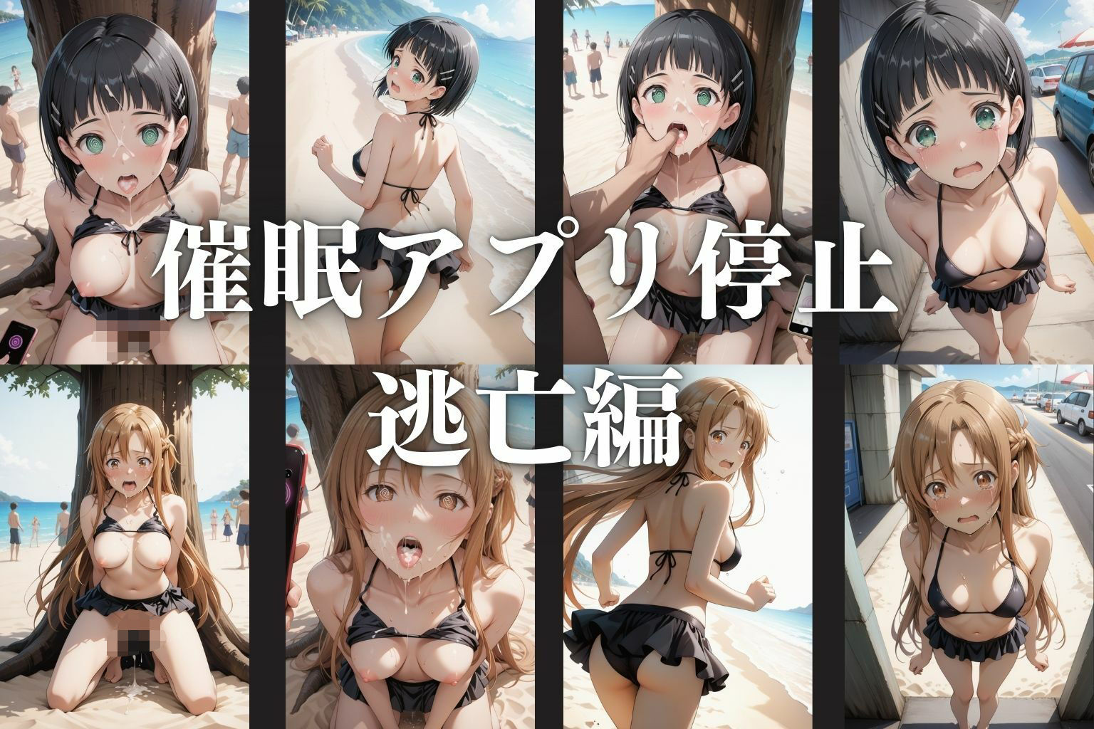 〜催●アプリでS級美女を孕ませハーレム〜 ―桐ヶ○直葉・結○明日奈―