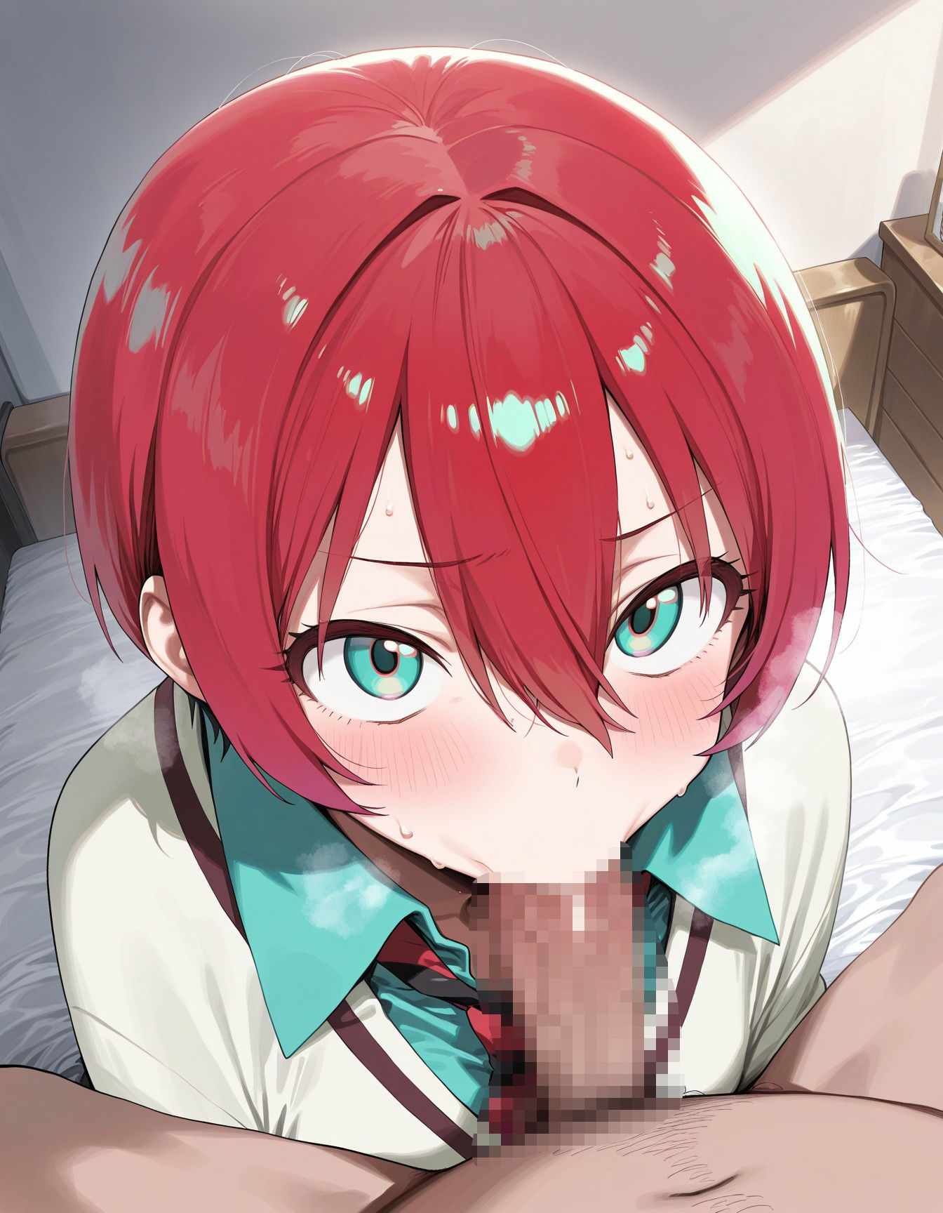 おじさんとマ◯ュのラブラブSEX