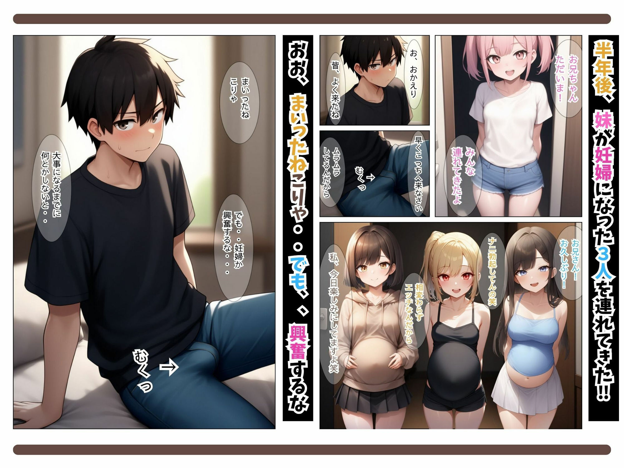 俺は妹の友達とお風呂で処女膜貫通SEXをする。〜妹の悪友（きなこ）美容友達（りなこ）勉強友達（まゆこ）と発育途上ハーレム乱交物語〜