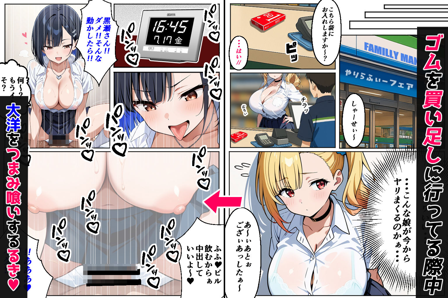 2人のギャルに囲まれて（コミック106p）
