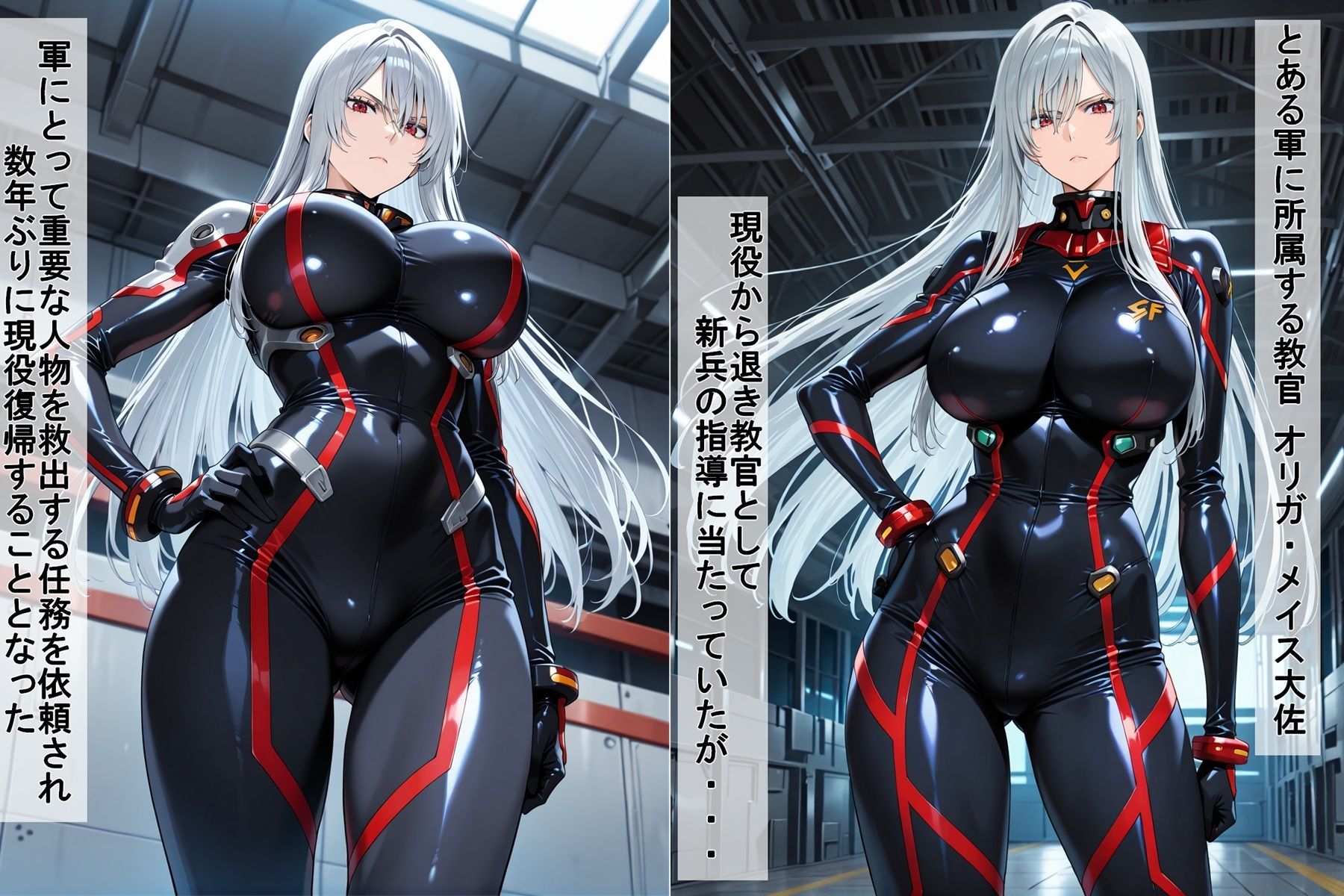 囚われた無表情女兵士
