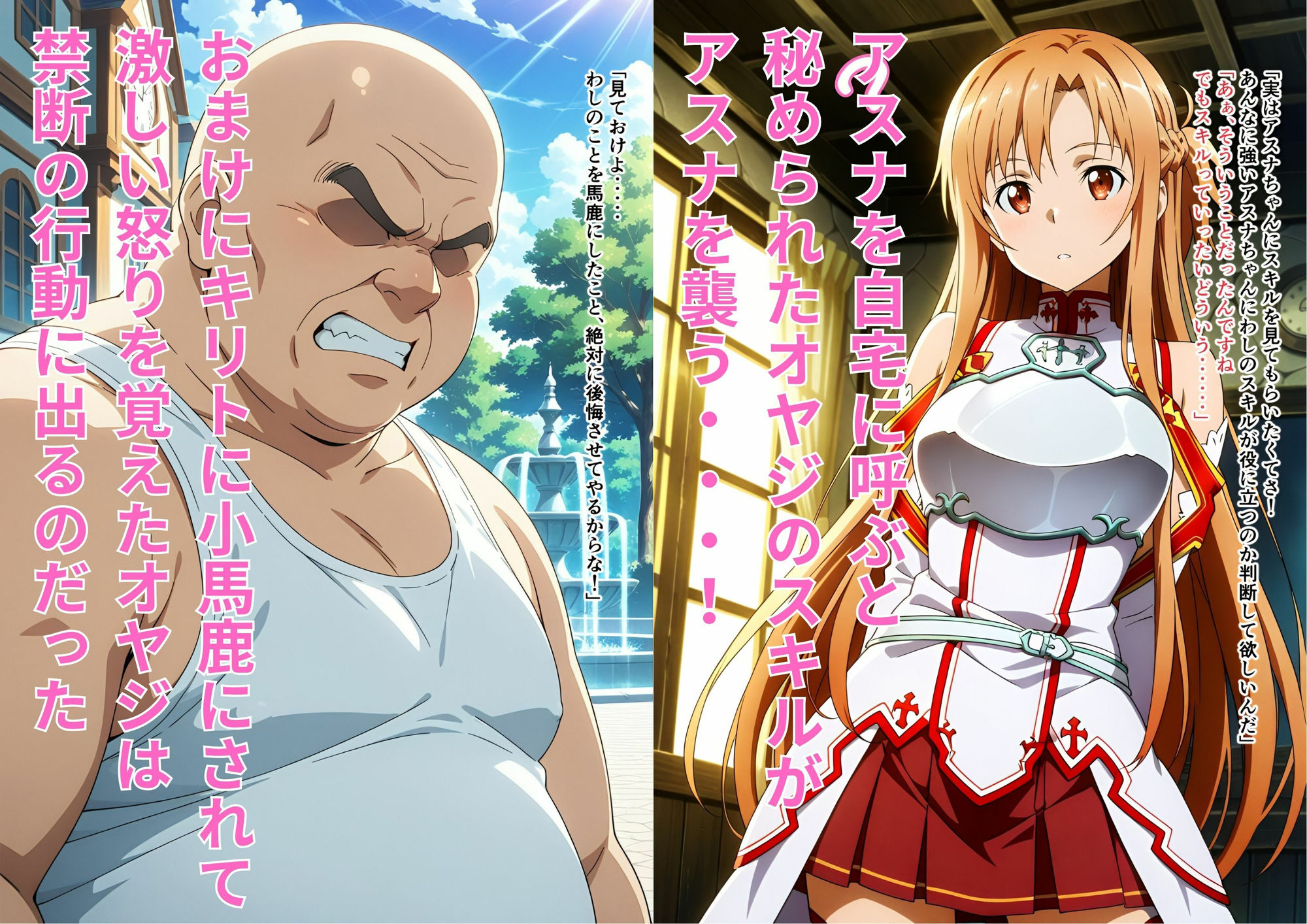 キモすぎるオヤジの発情スキルで完全メス堕ちしちゃった閃光のア◯ナ