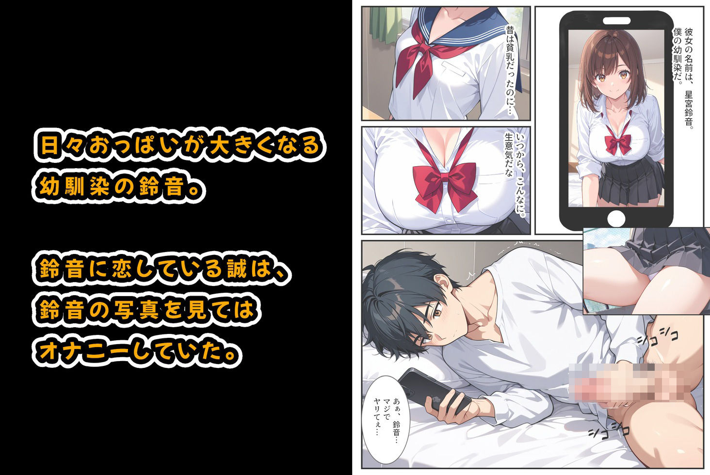 幼馴染が爆乳になったので催●アプリでヤっちゃいました！