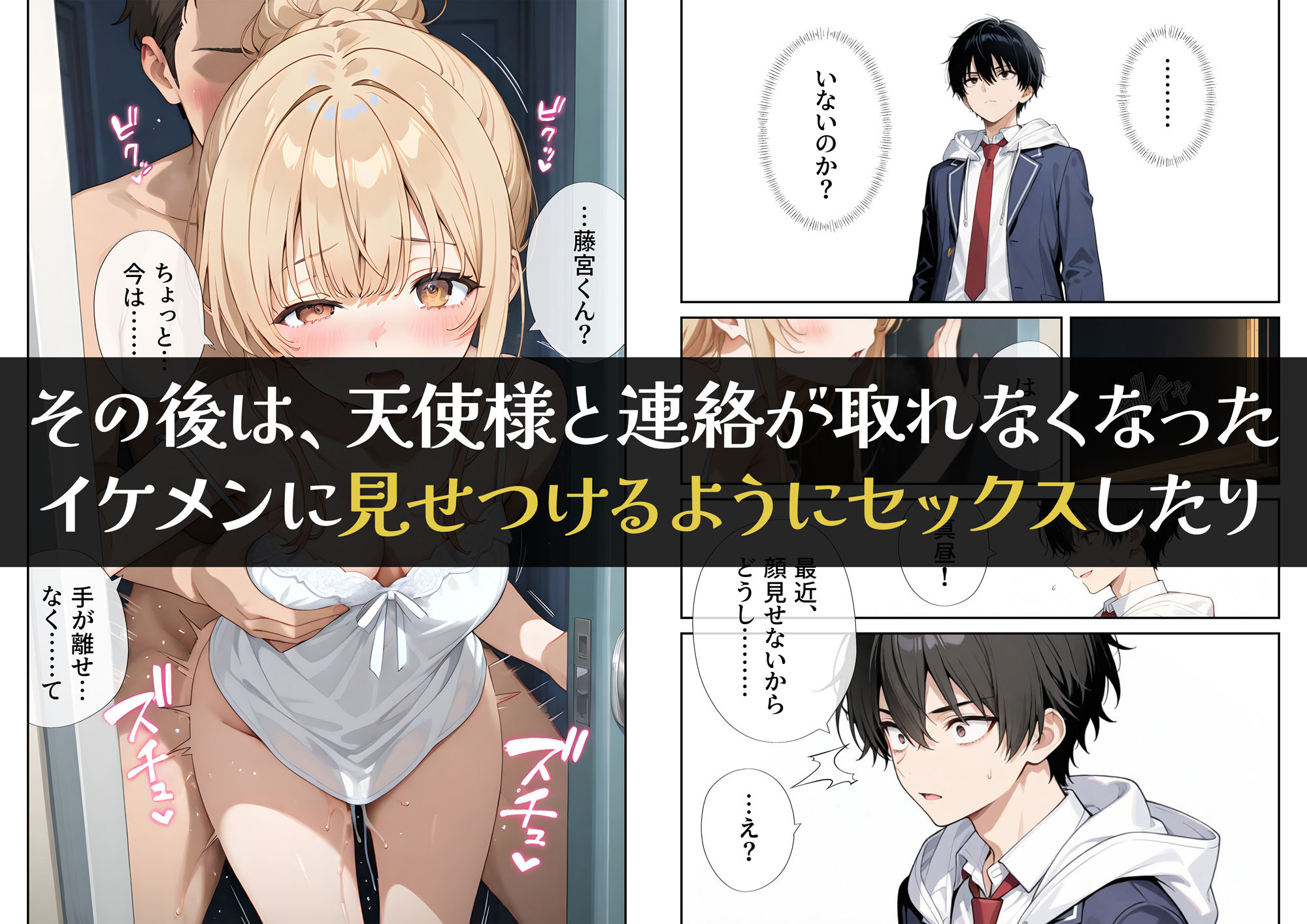 お隣の天使様を記憶操作でイケメンから寝取って堕天使にした件