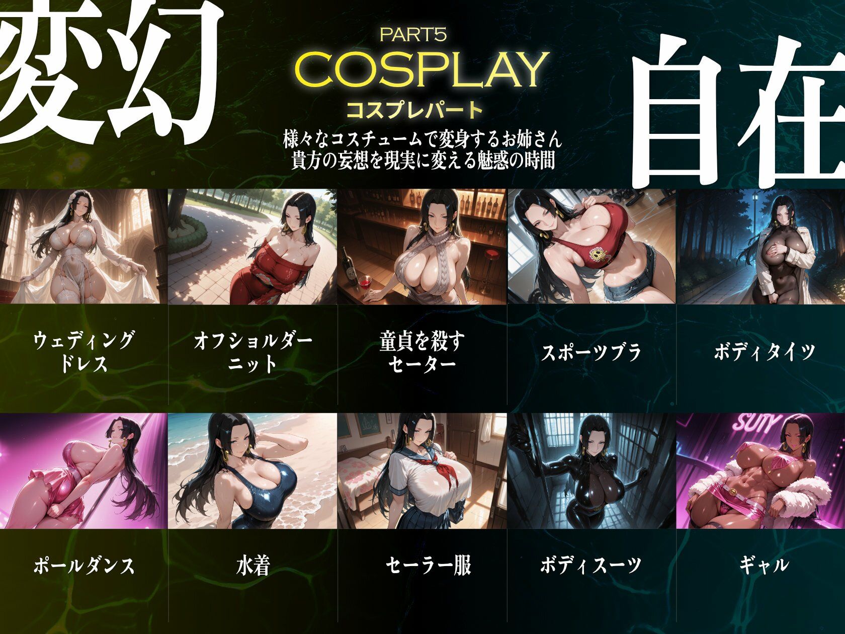 巨乳痴女同人CG集 エーテライト ボア・ハンコッ○編