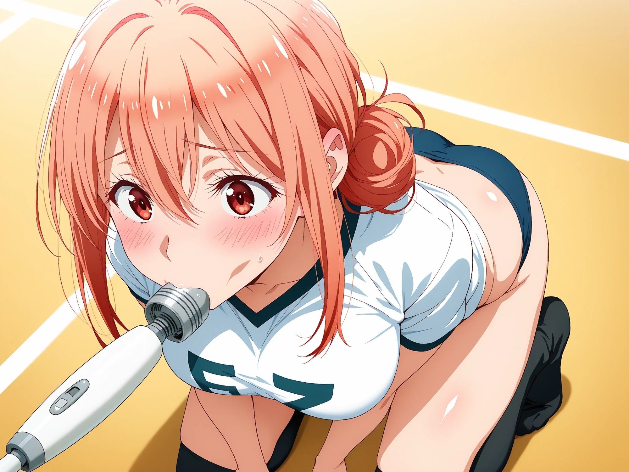 【発情ヒロイン】【ガハママ】ブルマ妻の汗だくレッスン  〜コートに響く禁断の喘ぎ〜