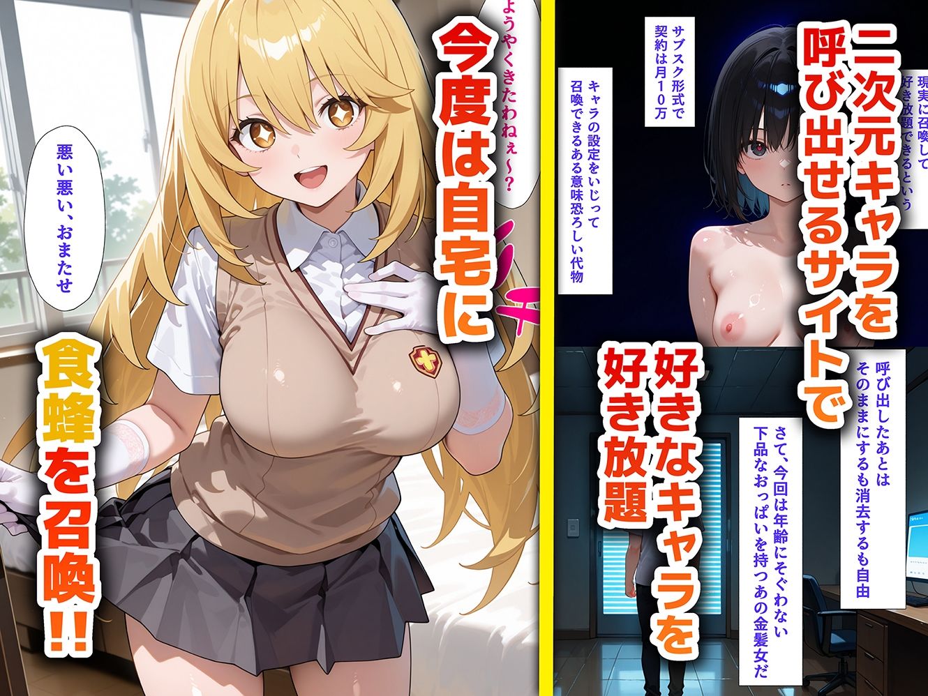 好きな二次元キャラを呼び出して好きにエッチできる裏サイト 食蜂編