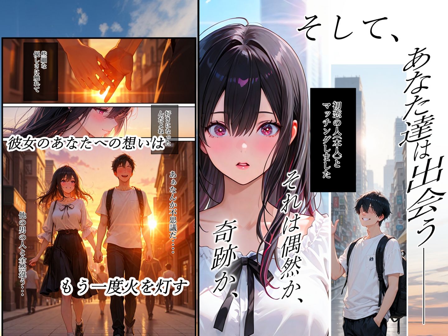 純愛ガチハメシミュレーション マチアプで一発目に出会った人が初恋の人でした