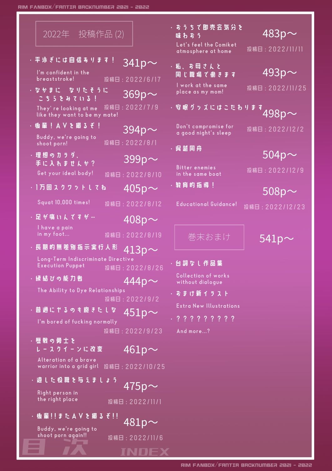 りむ 支援サイトバックナンバー（2021 - 2022）