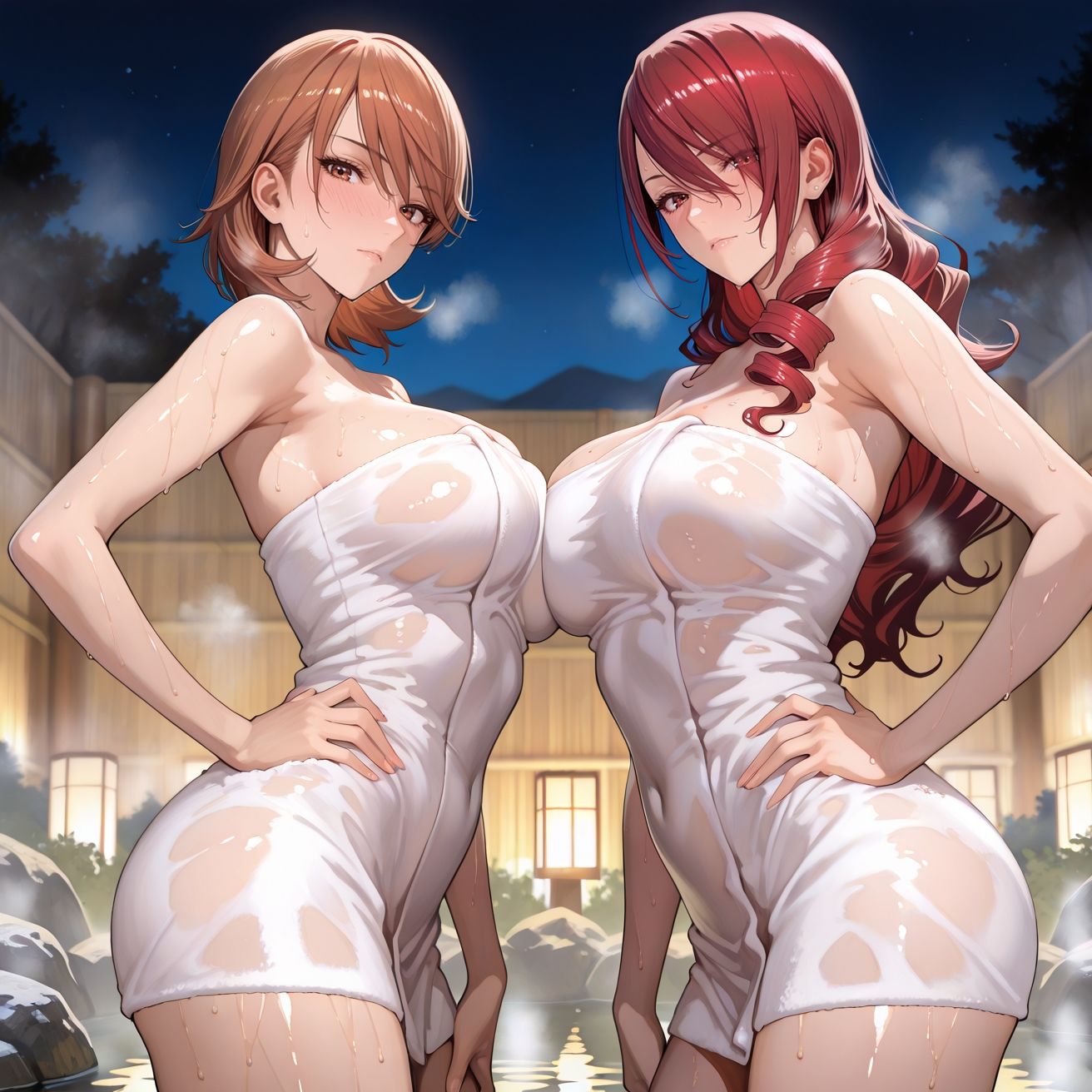 美○＆ゆ○りin温泉