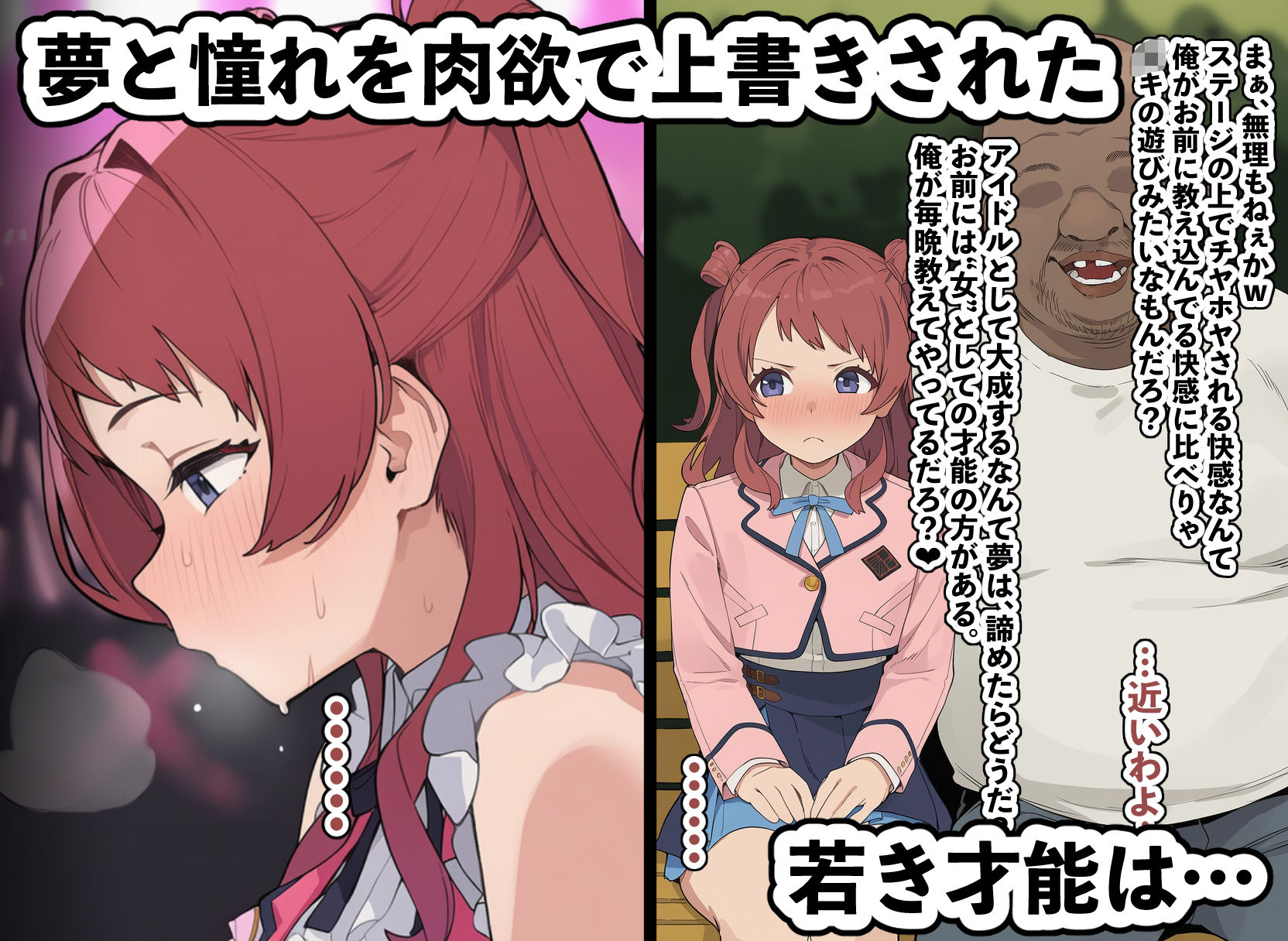 孕星学園・花〇咲季〜トップアイドルの輝く原石は道半ばで汚い不細工オヤジだけの淫らな妻へと堕ちる〜