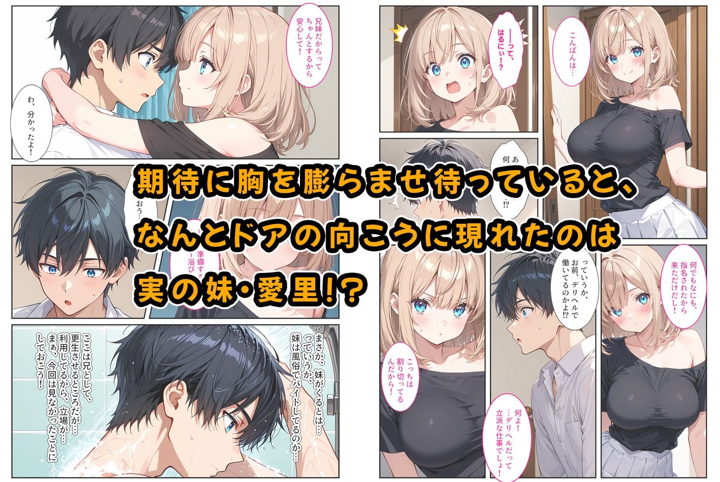 デリヘル呼んだら妹が！背徳セックスで爆乳の妹がセフレになりました！