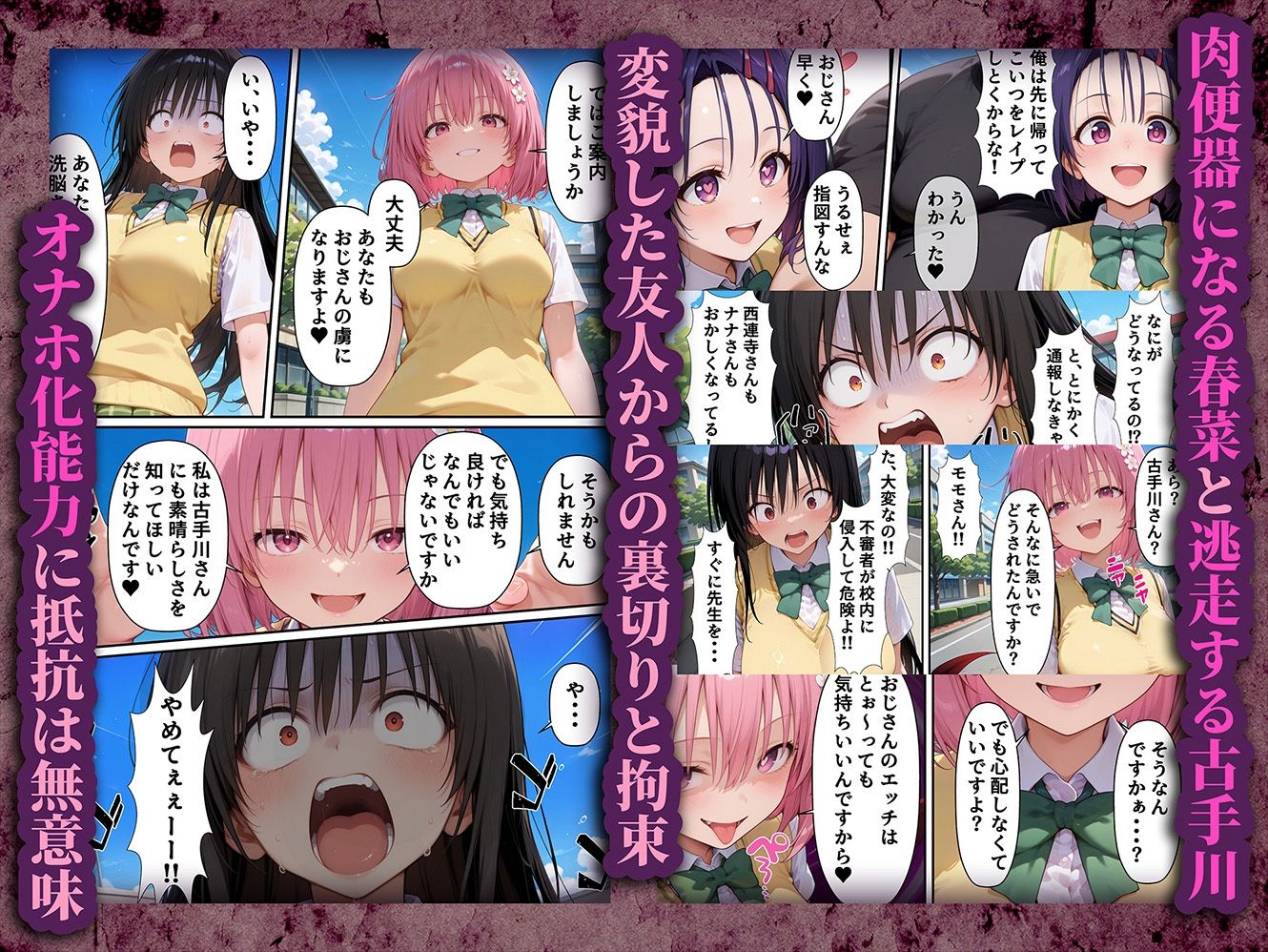 肉便器（オナホ）捕まえた 〜触れて合言葉を言うと生オナホにできるアイテムでヒロインをハントして処女に無責任中出しをキメる〜3 古手川＆春菜編
