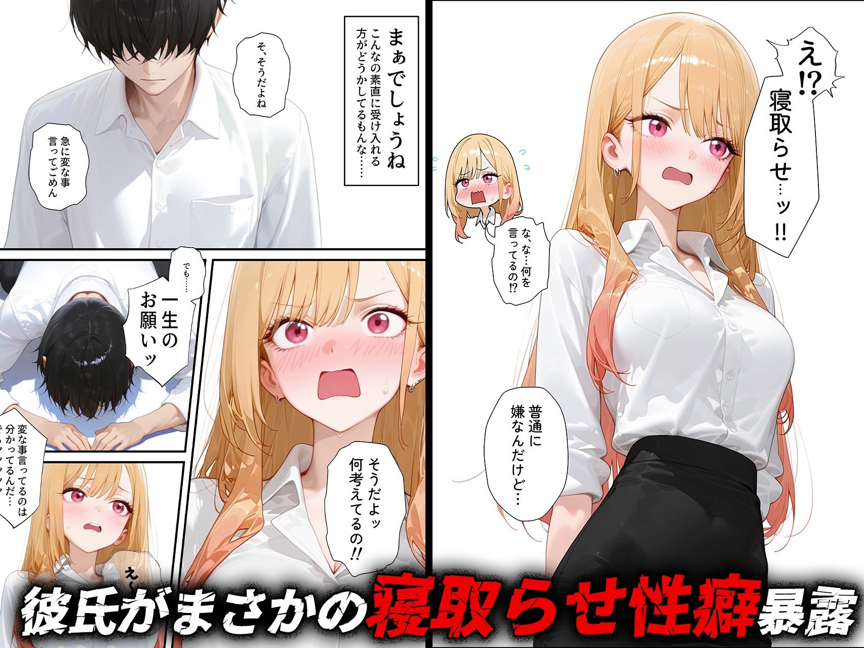 寝取らせ提案したら彼女との仲が親密になった話【喜多川◯夢】