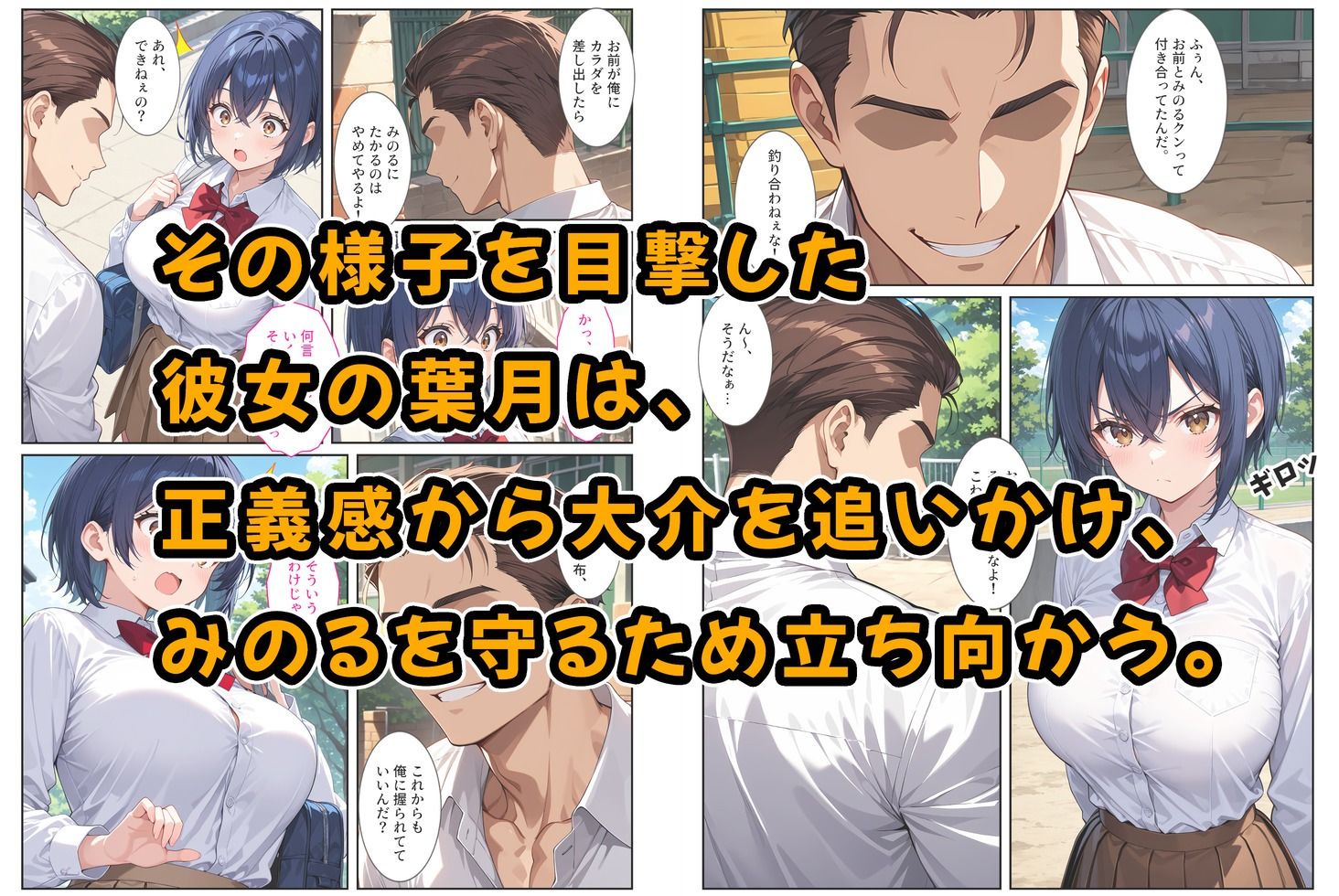 僕の爆乳彼女が絶倫ヤンキーに寝取られて性玩具にされる話