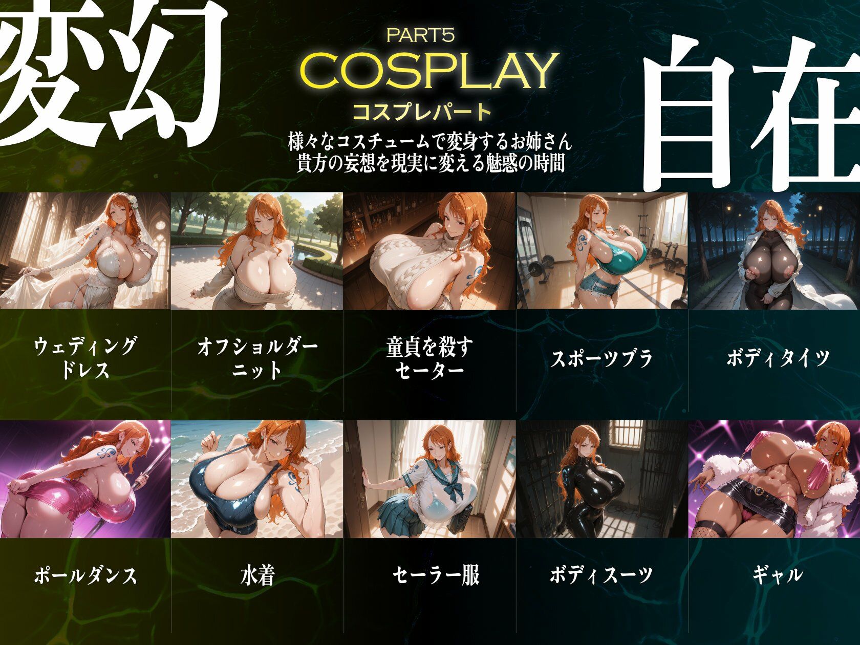 巨乳痴女同人CG集 エーテライト ナ〇編