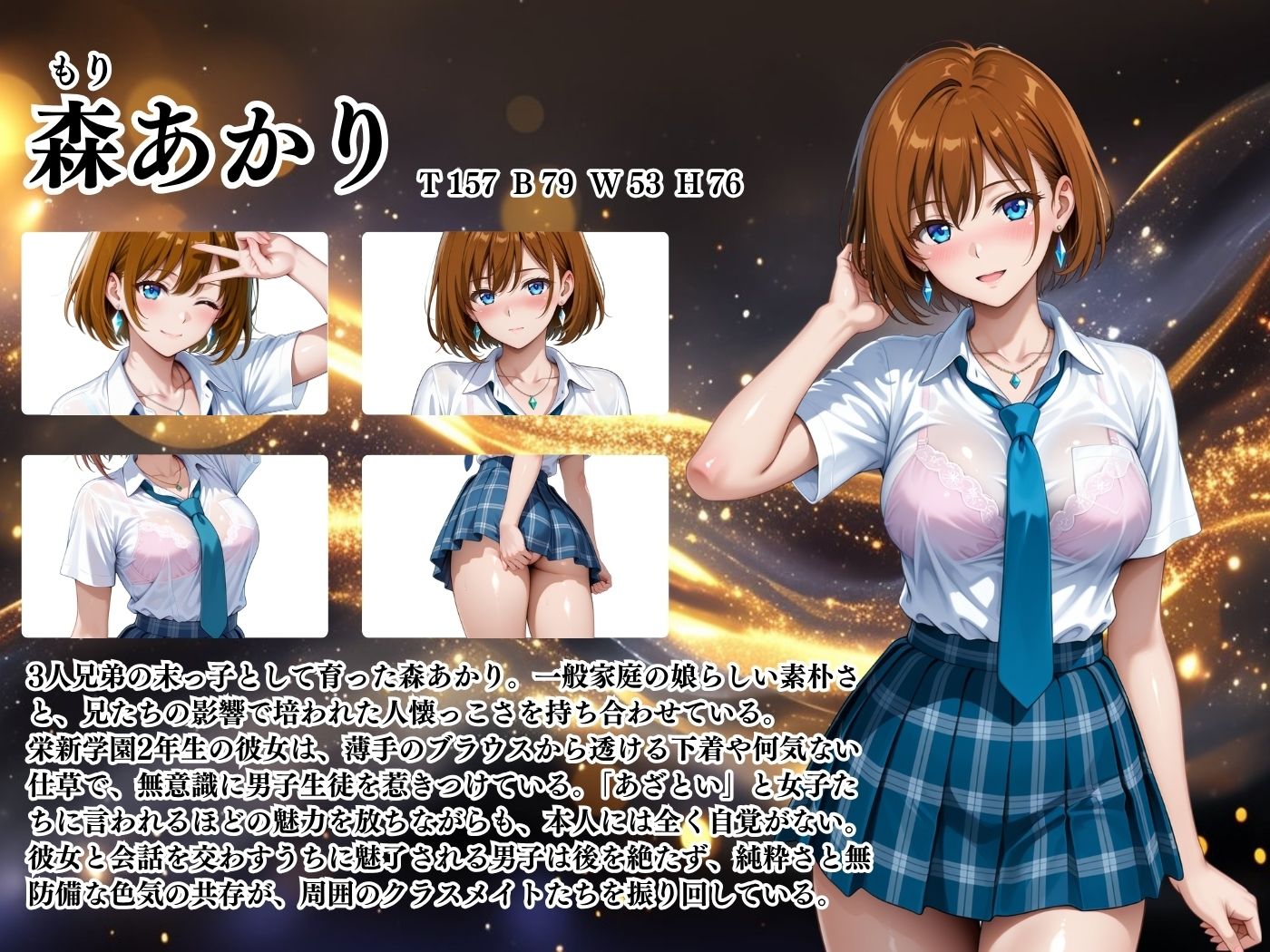 【4Kイラスト】1万3000人の生徒を抱いた校長による森あかりへの性指導（学校屋上編）