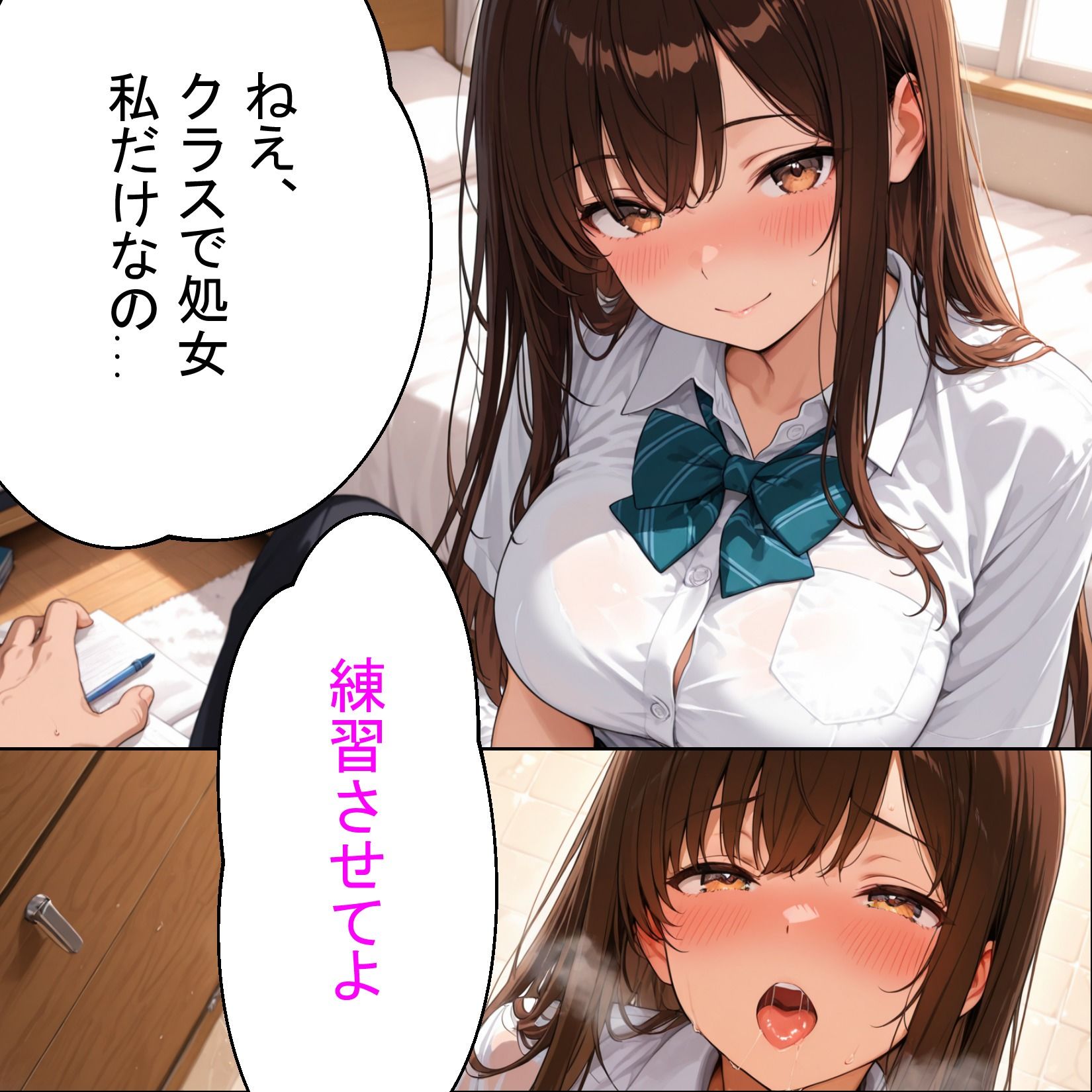 即イキ女子校生〜爆乳姉妹が冴えない僕で処女卒業〜