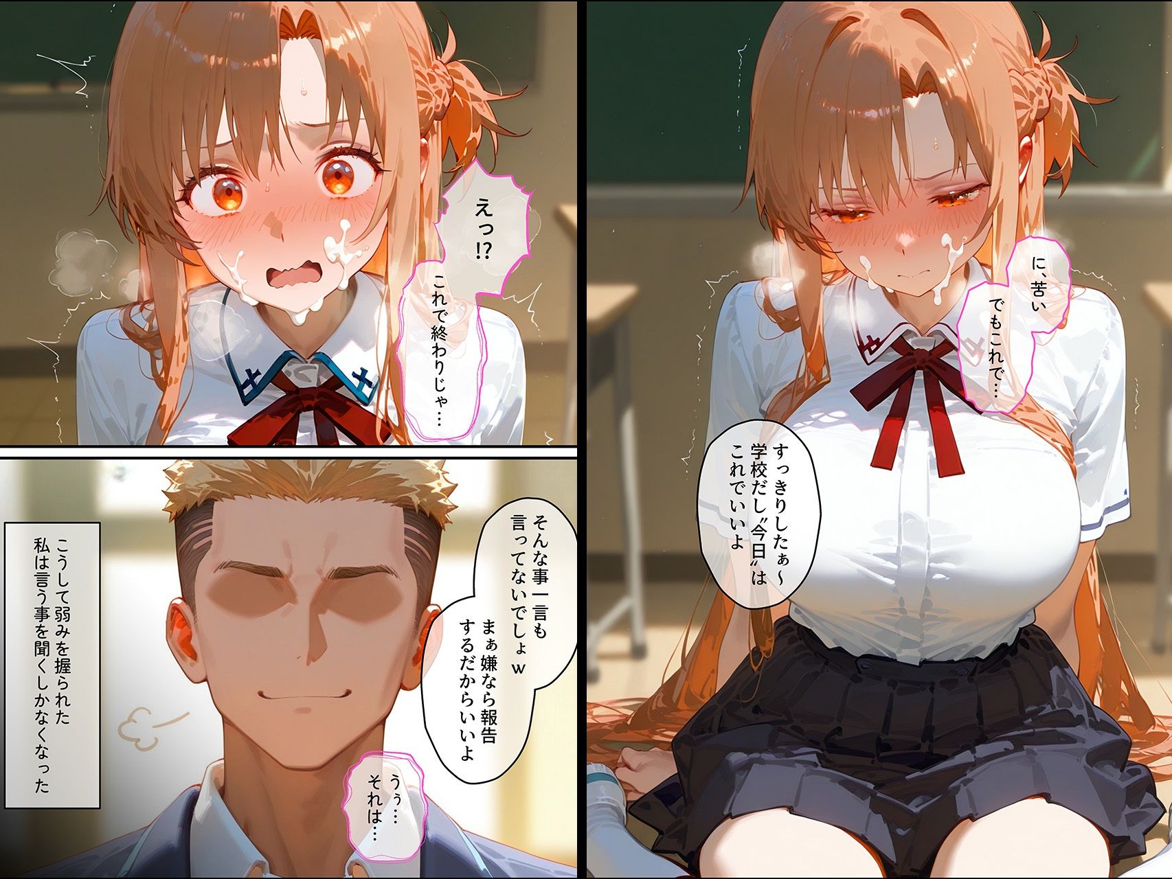 【結城明◯奈】俺の大好きな清楚彼女が寝取られ快楽堕ちする話