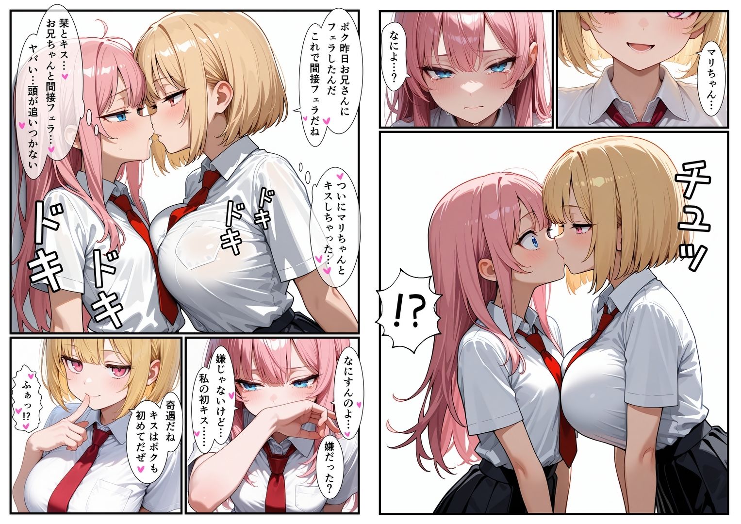 妹×妹の親友×俺  甘々3P