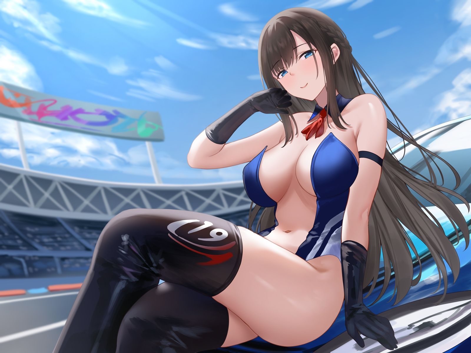 清楚系レースクイーンの1着ご褒美なまエッチ〜最速ピストンで連続ロングラン絶頂〜