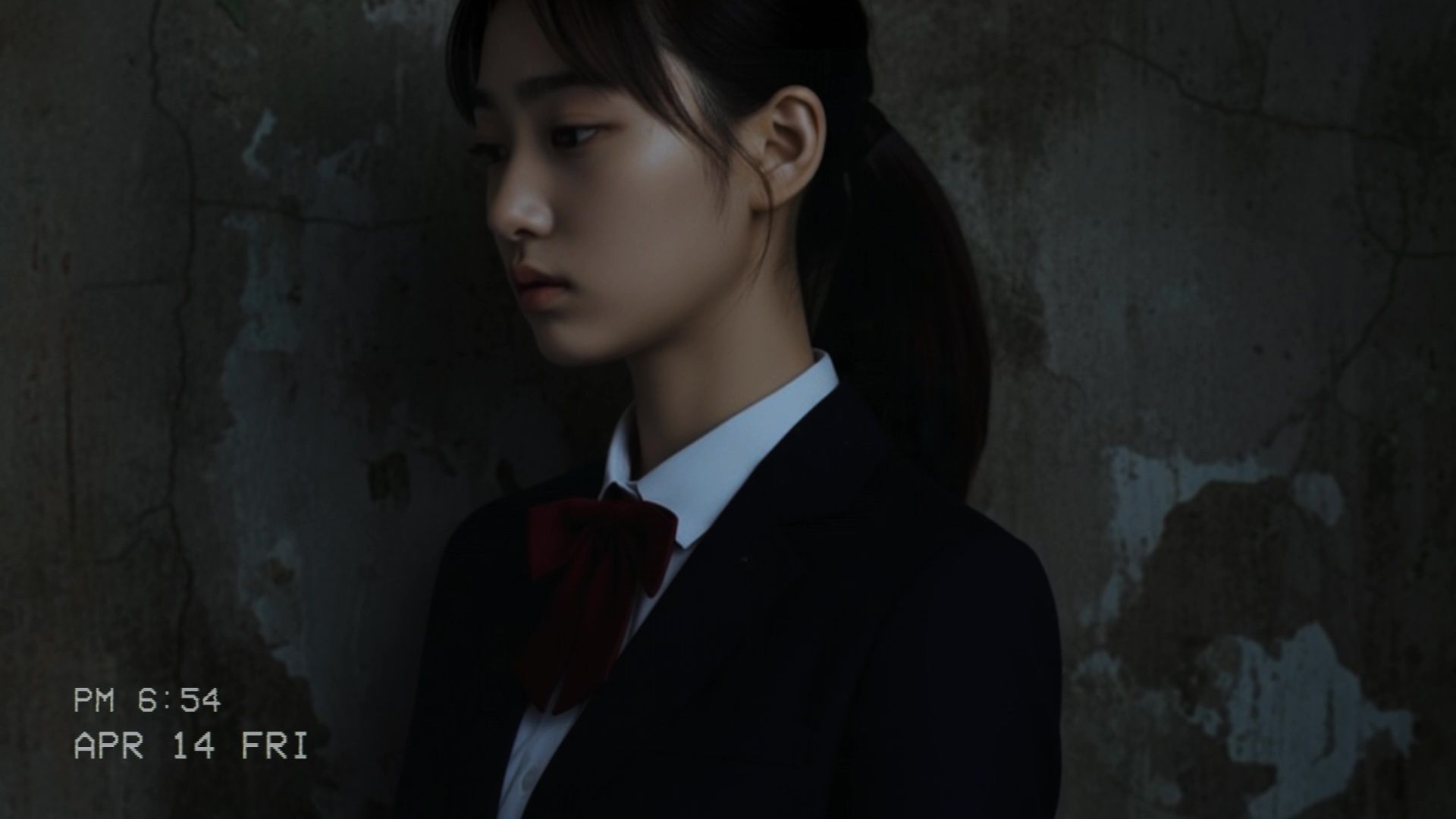 万引き女子校生のお仕置き謝罪動画 4