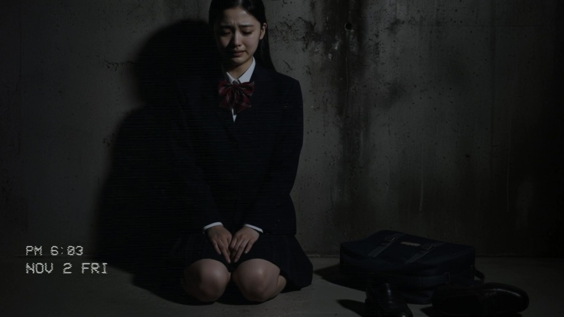 万引き女子校生のお仕置き謝罪動画 13