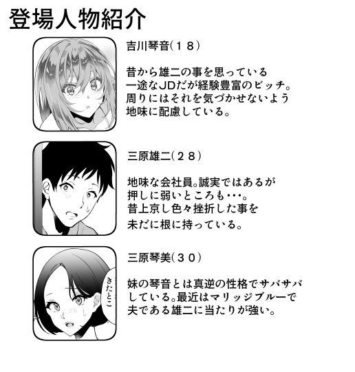 「おにい・・・大好き」〜久々に再会したらドスケベJDになっていた嫁の妹に搾りとられまくる浮気SEX〜